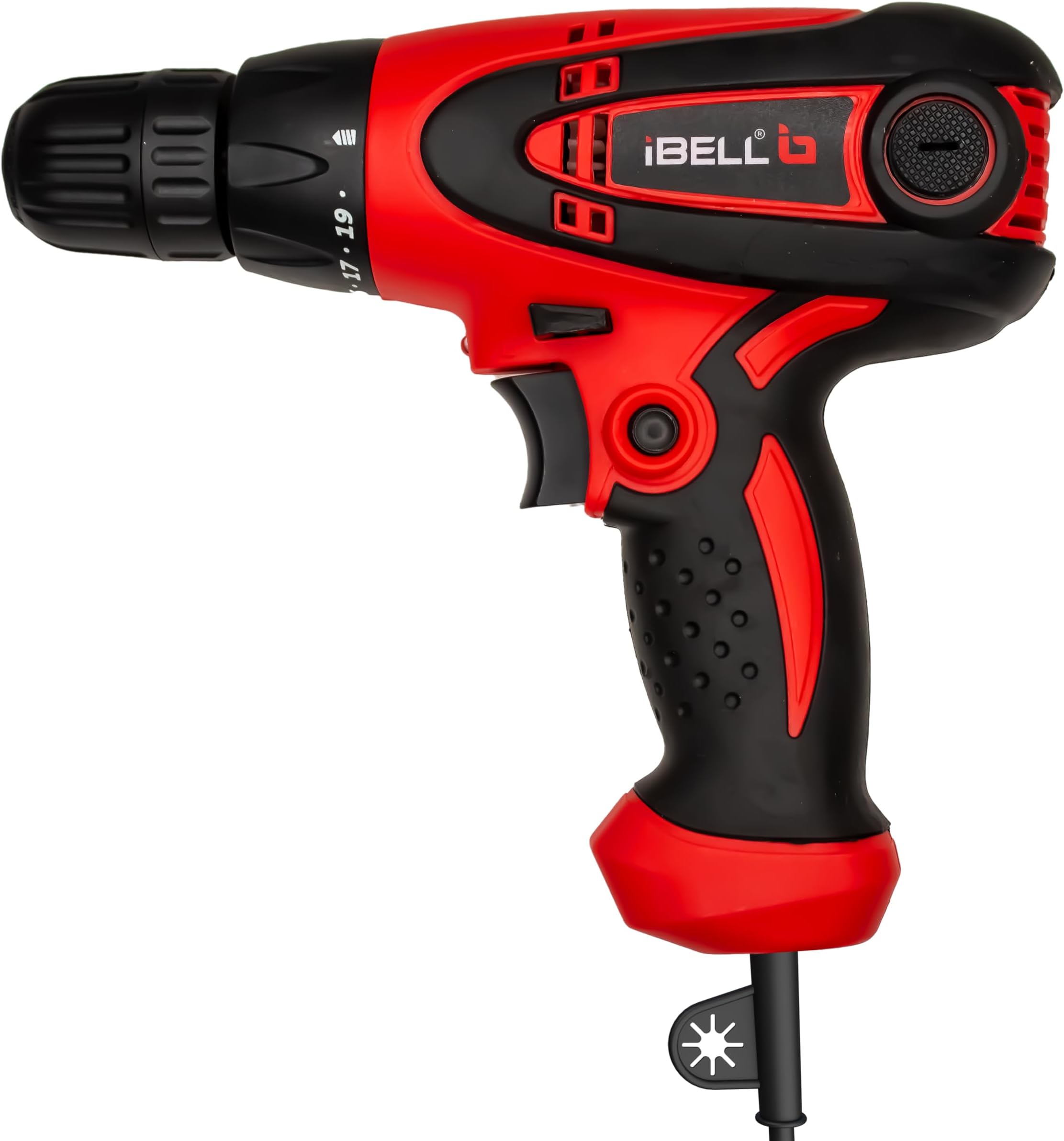 IBELL Electric Screwdriver SD10-85/86, 280W, Copper Armature, Chuck 10mm, 750RPM, Torque 19+1 Drill Moden (Red-Black)