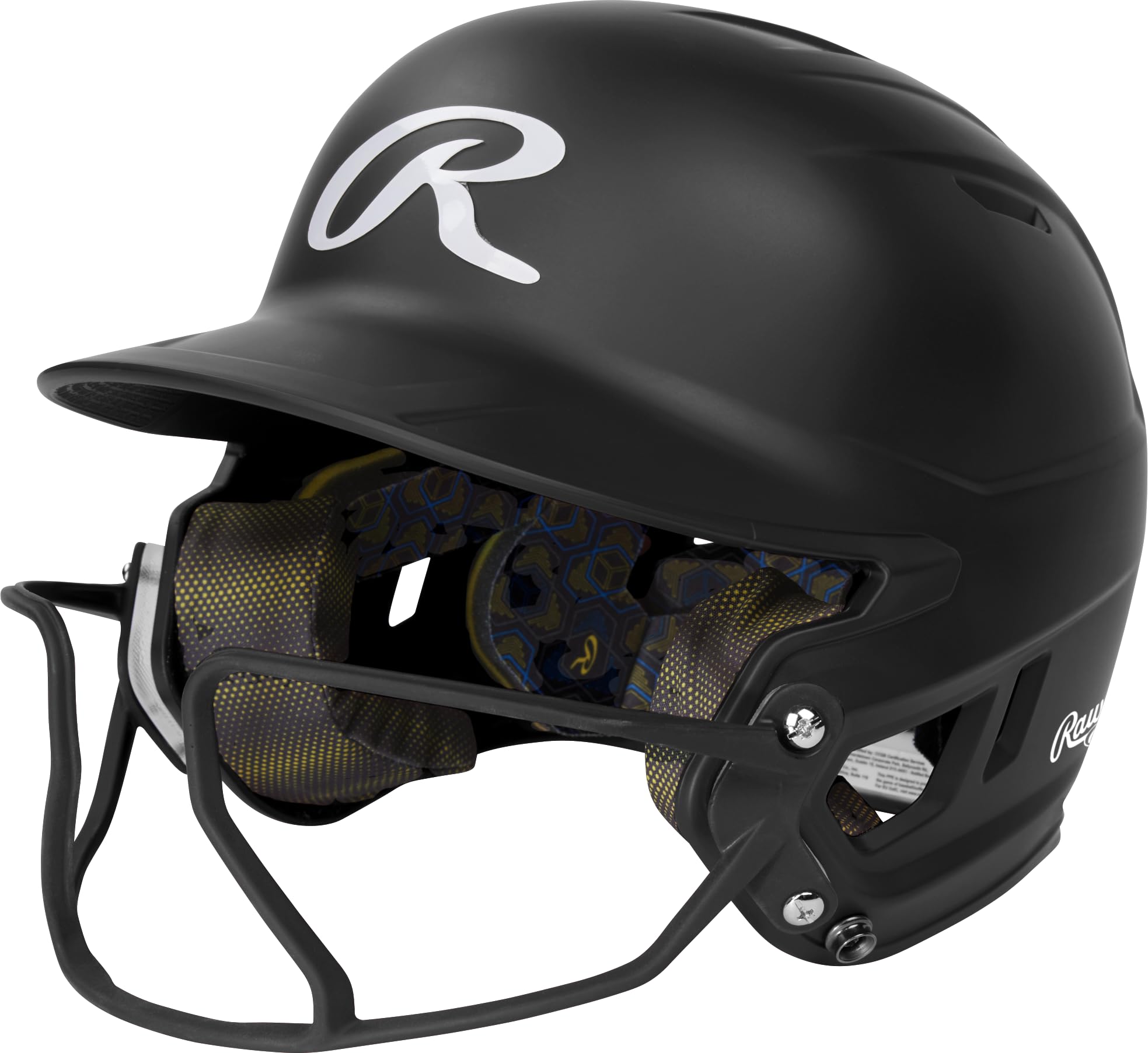 RawlingsMACH HI-VIZ Fastpitch Softball Batting Helmet | Face Guard Attached