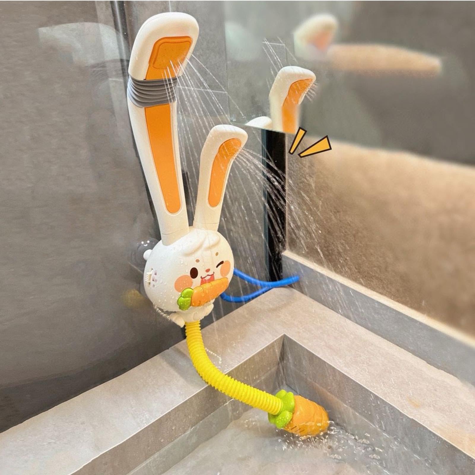 Giocattolo Da Bagno Spruzzatore a a Forma di Coniglio | Giochi da bagnetto per bambini per Bambini Piccoli, Ragazzi e Ragazze, Stanza per Infermiera, Hotel, Viaggio, Stanza da