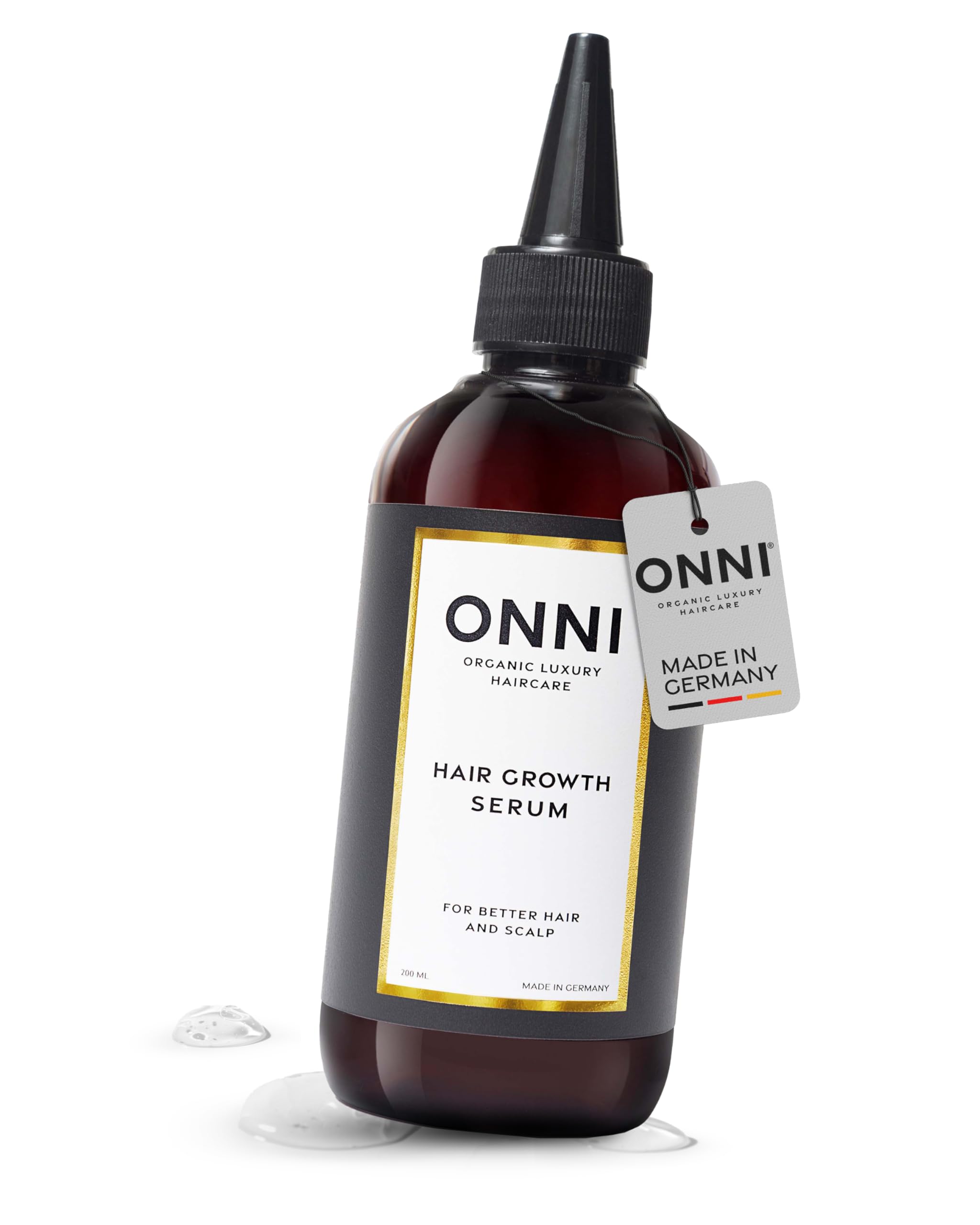 ONNI – Haarserum Haarwachstum 200ml Größe – Haarpflege mit Follicusan & Koffein – Hair Growth Serum Haar & Kopfhaut – stärkt Haarwurzel & unterstützt Haarstruktur – silikon-, paraben- & sulfatfrei