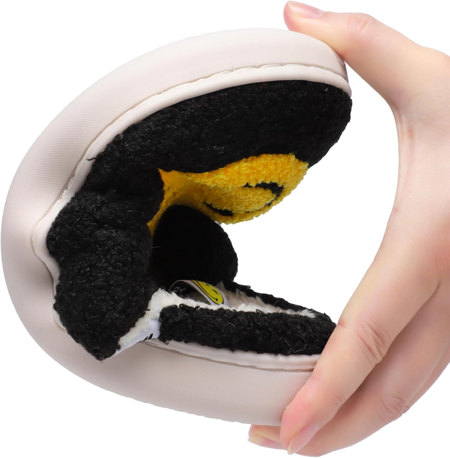 Kids Smiley Face Slippers丨Boys Girls Soft House Slipper丨Memory Foam Plush Comfy Warm Fuzzy Smile Happy Face Shoes Non-slip Indoor Winter - Image 7
