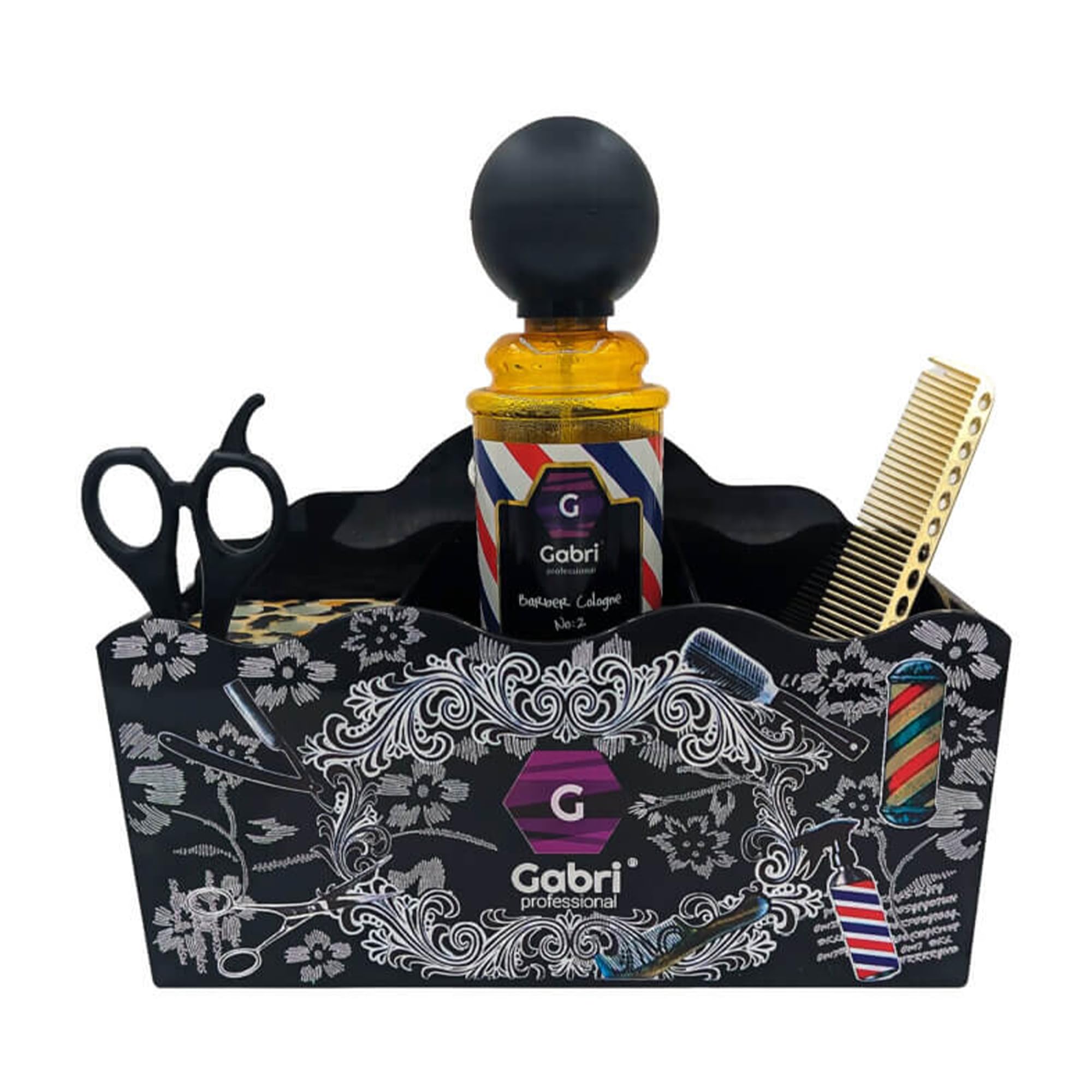 Gabri Hairdressing Scissors and Brush Holder, Salon Barber Shop Organizer, Hair Scissors Stand, Barber Tool Box