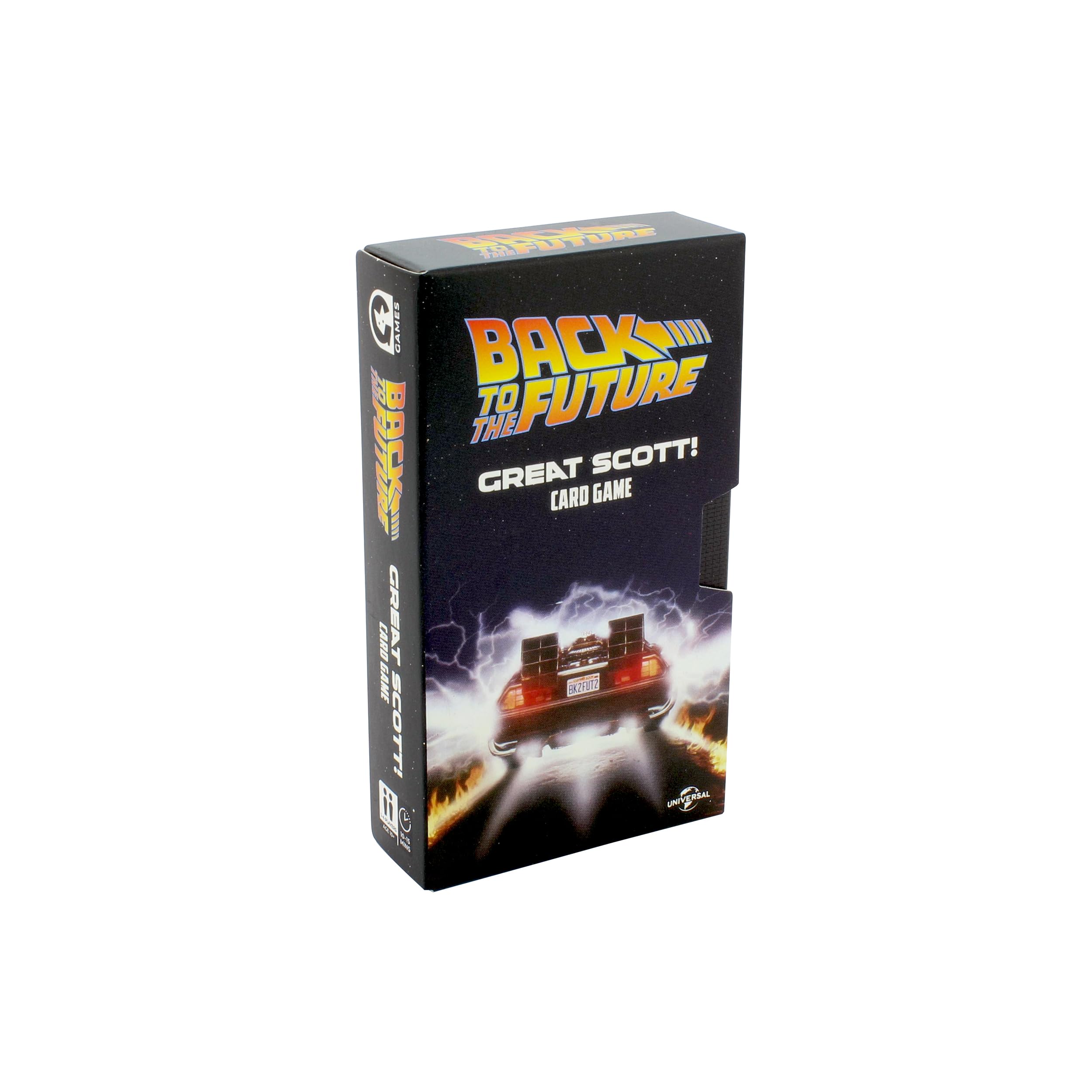 Ginger Fox Back to the Future Great Scott! Mini Card Game | Officially Licensed Cooperative Movie Game, Fast-Paced Strategy Family Party Game for Teens & Adults | Gift Idea for Ages 10+