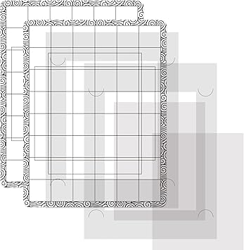 Gadpiparty Stempelmatten Set - 2 Stück Für Klare Stempel-Abdrucke