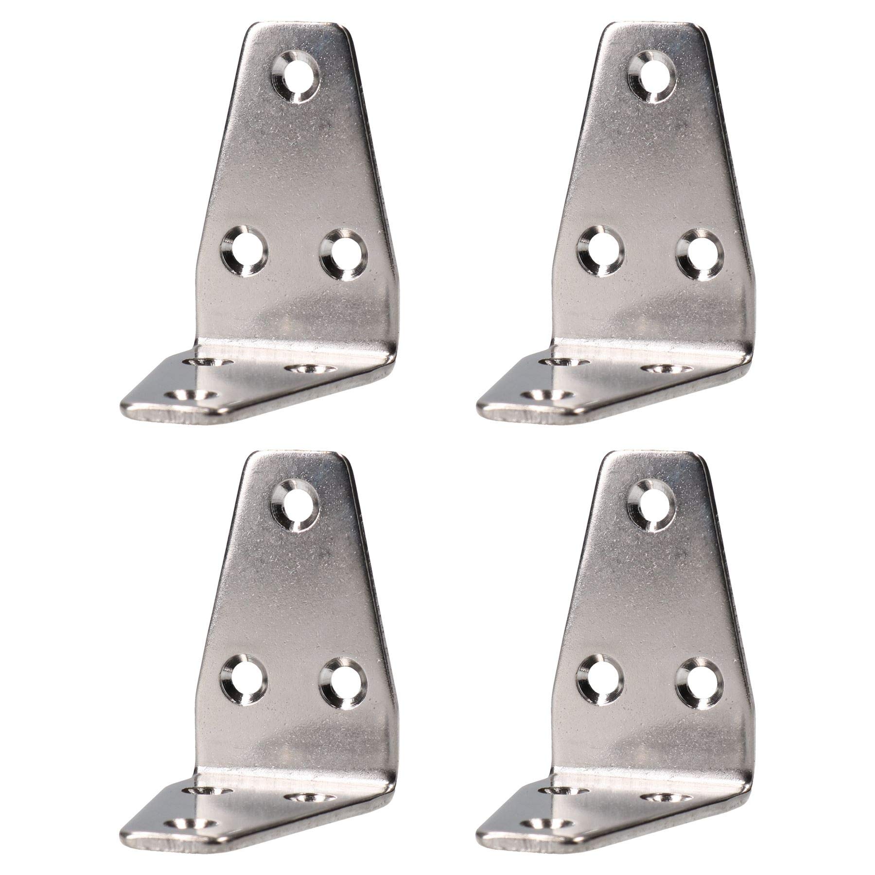 Ab Tools Marine Angle Bracket 90 Degree Brace Marine Stainless Steel 56Mm X 25Mm 4Pk