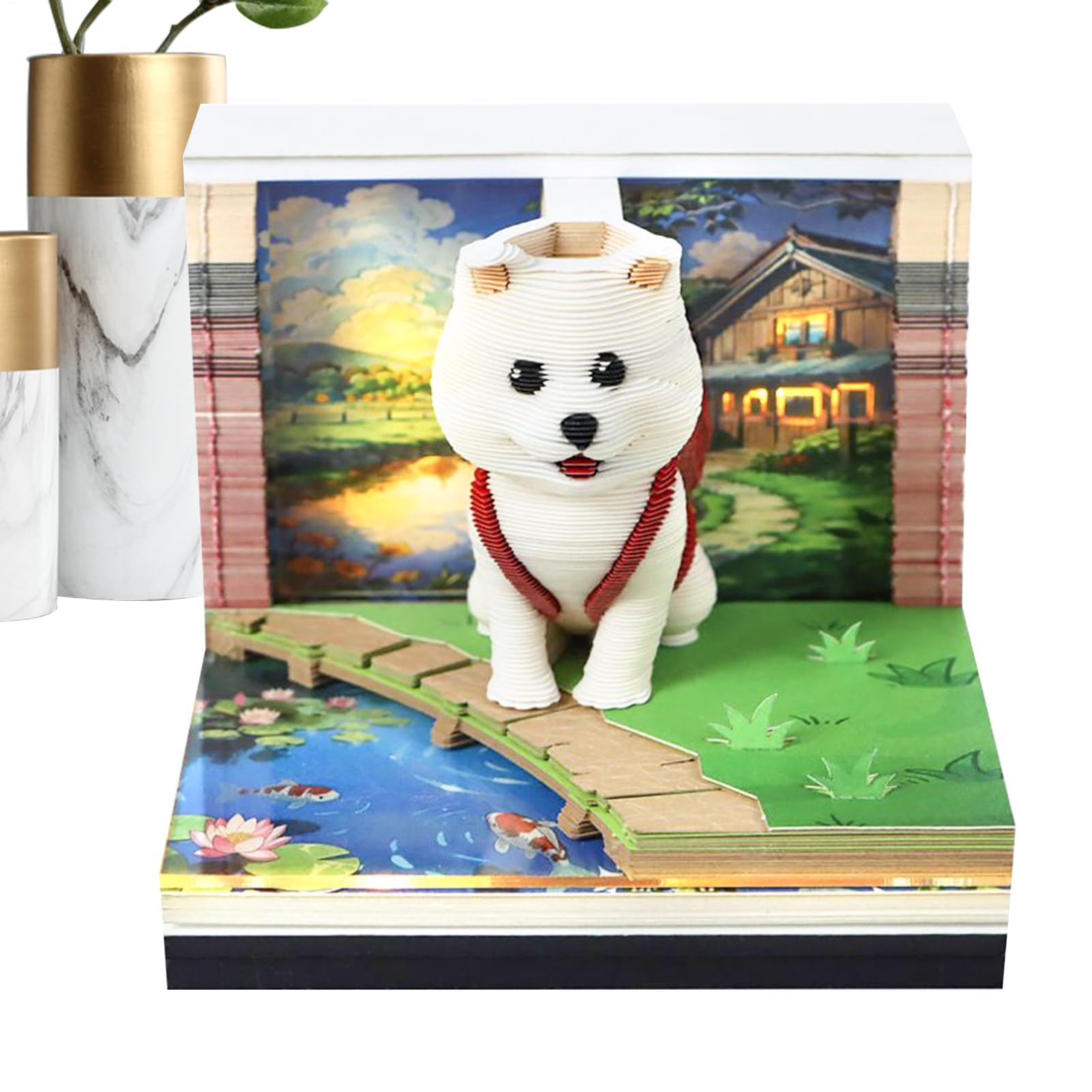 Kalendarz 3D Papierowa rzeźba 3D
