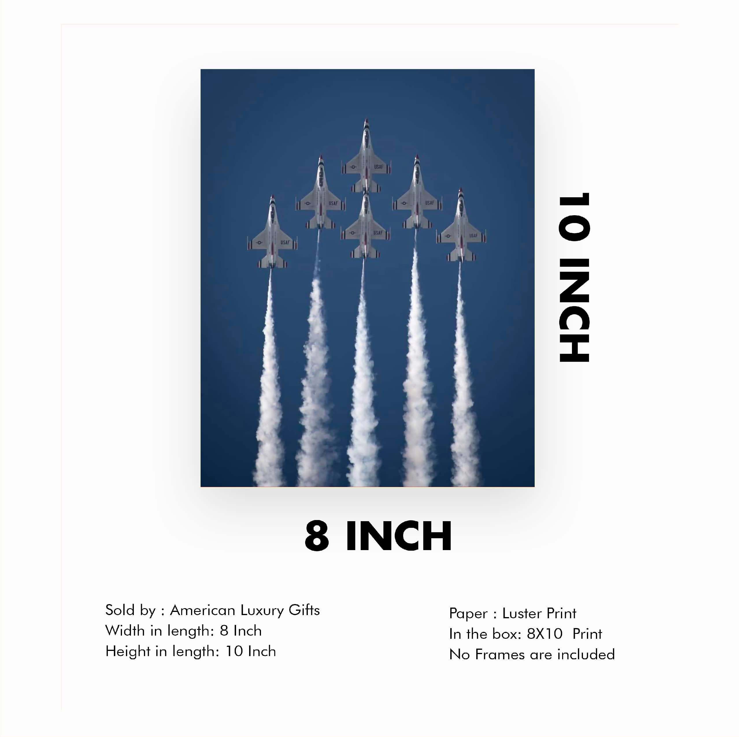 Amazon.com: US Air Force Thunderbirds Fighter Jets Wall Art