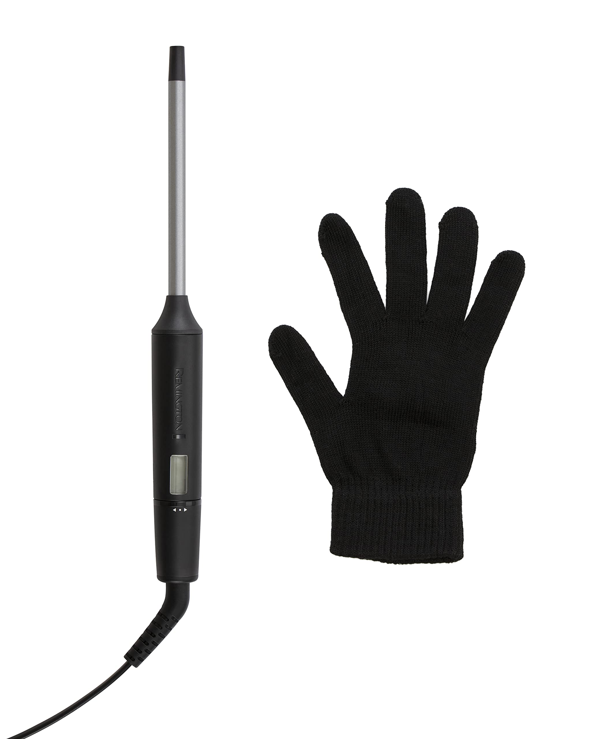 Remington Ferro Arricciacapelli - Per riccioli piccoli 10 mm - Mini Pro Digital: Protezione 4x, Rivestimento in tormalina e ceramica; Display LCD 130-220°C, riccioli a spirale e ricci afro, CI6X10
