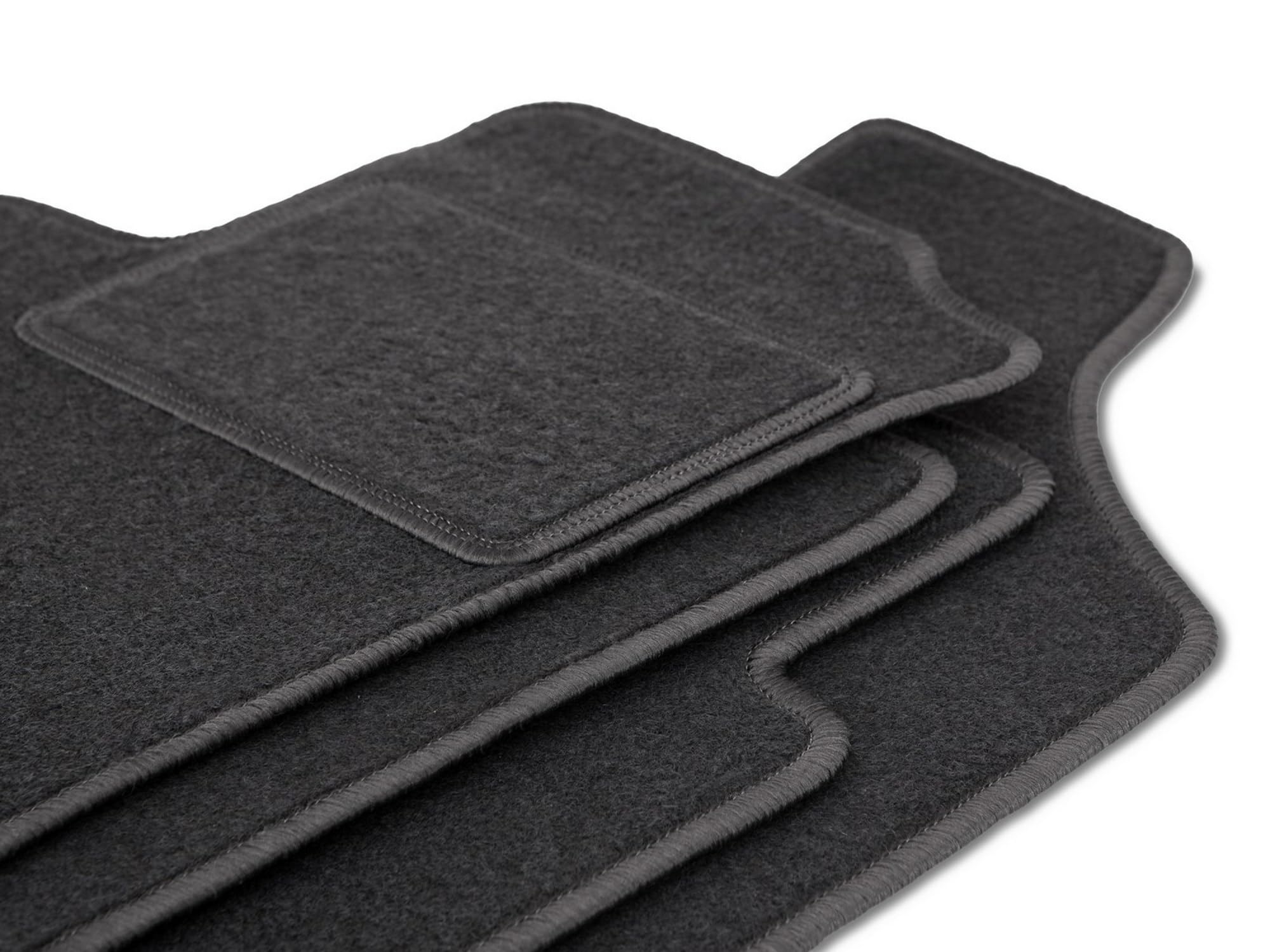 Alfombrillas para Coche de Terciopelo de Color Grafito, Ajuste Peugeot 308 II Combi, SW (2013-) 4 Piezas