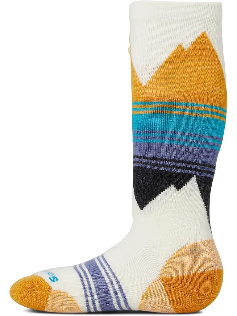 Beige Smartwool Ski Light Cushion Over-the-Calf Socks (Toddler/Little Kid/Big Kid)