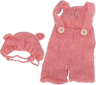 Adereço de fotografia de bebê recém-nascido, conjunto de chapéu de fotografia de bebê roupas de chapéu de fotografia de algodão de para recém-nascido para bebê para bebê