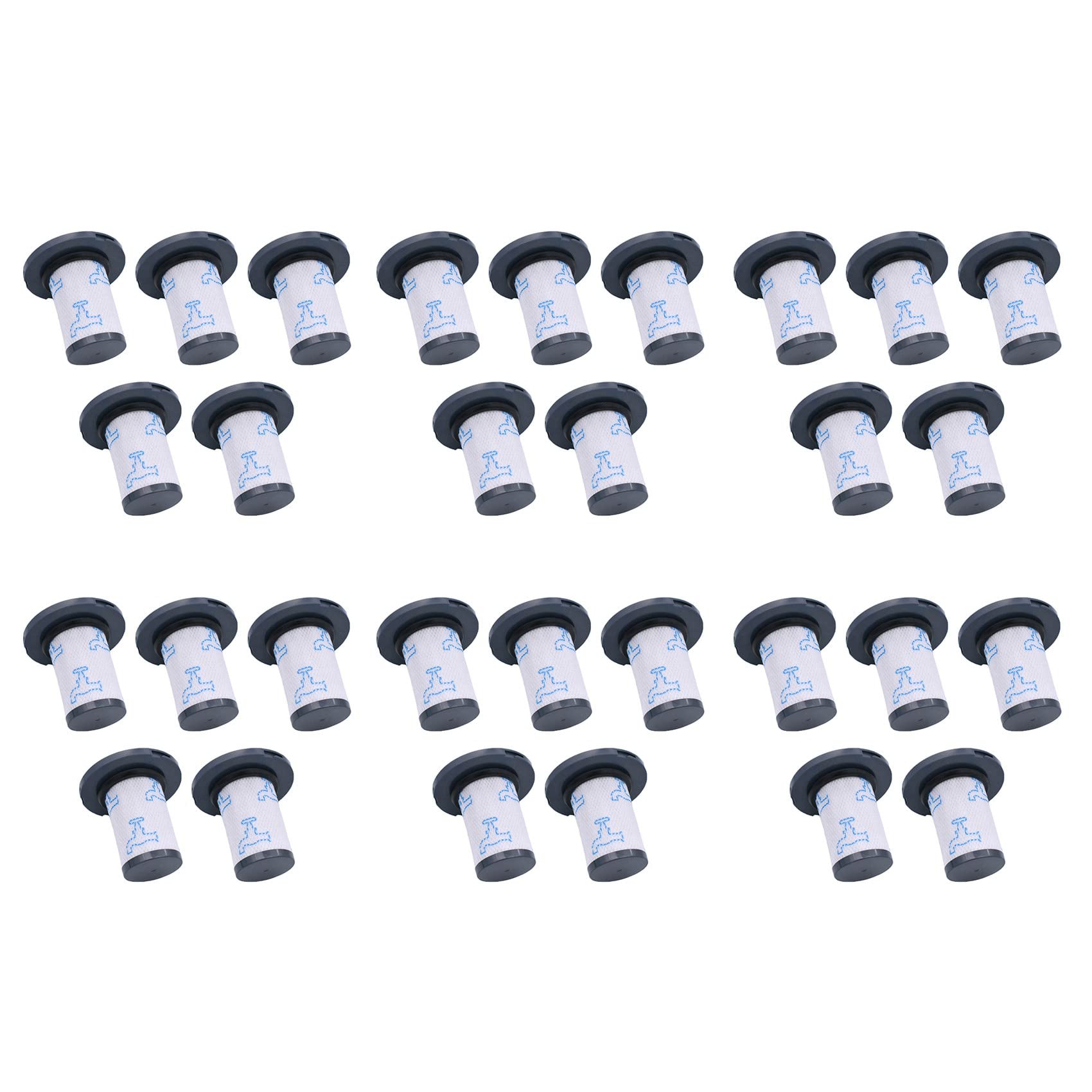 30 filtros lavables para aspiradoras ZR009007 RH9890WO, RH9879WO, X-FORCE FLEX, accesorios