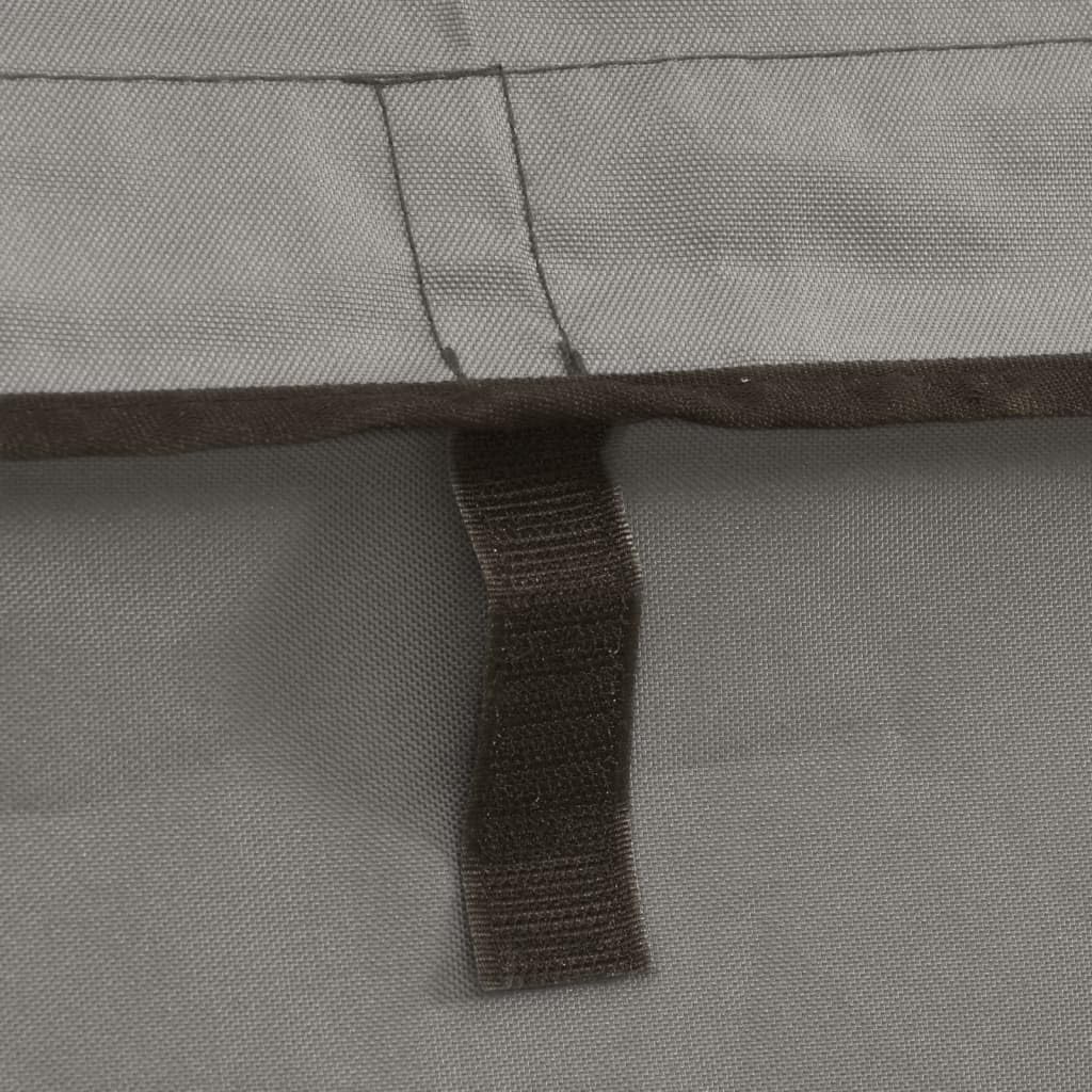 vidaXL Toit Bimini à 4 arceaux parois latérales 243x(200-213) x137 cm