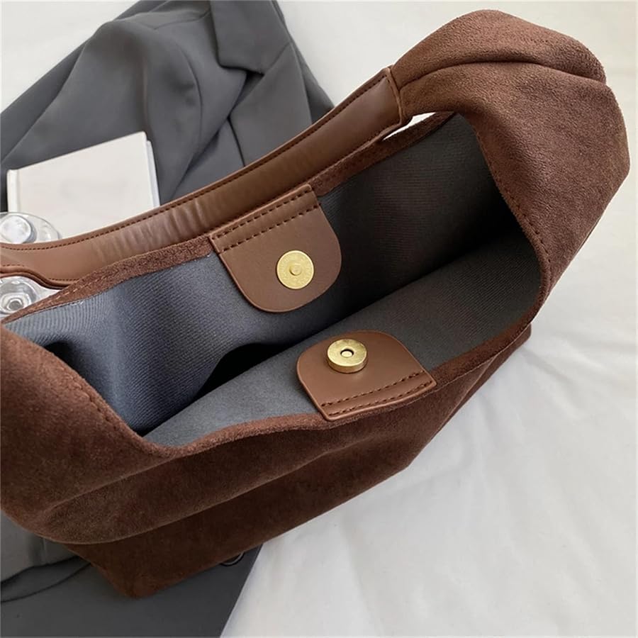 ハンドバッグ NADEL BAG (SUEDE BROWN) Amazon.com: YFGBCX Suede Tote Bag for Women Fall Bag 2024
