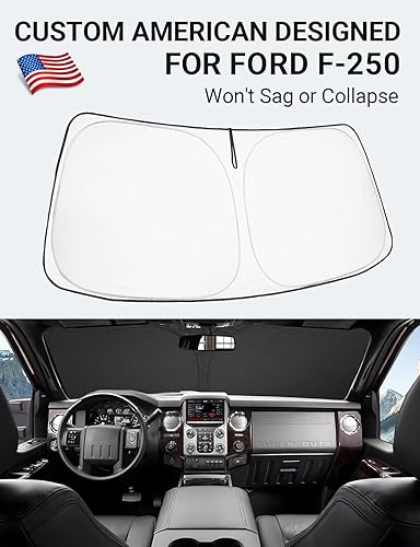 Vista 50 de Proadsy Parasol para parabrisas para BMW X1 F48 2016-2022 de 4 capas plegable, protector de parasol frontal que bloquea los rayos UV y mantiene