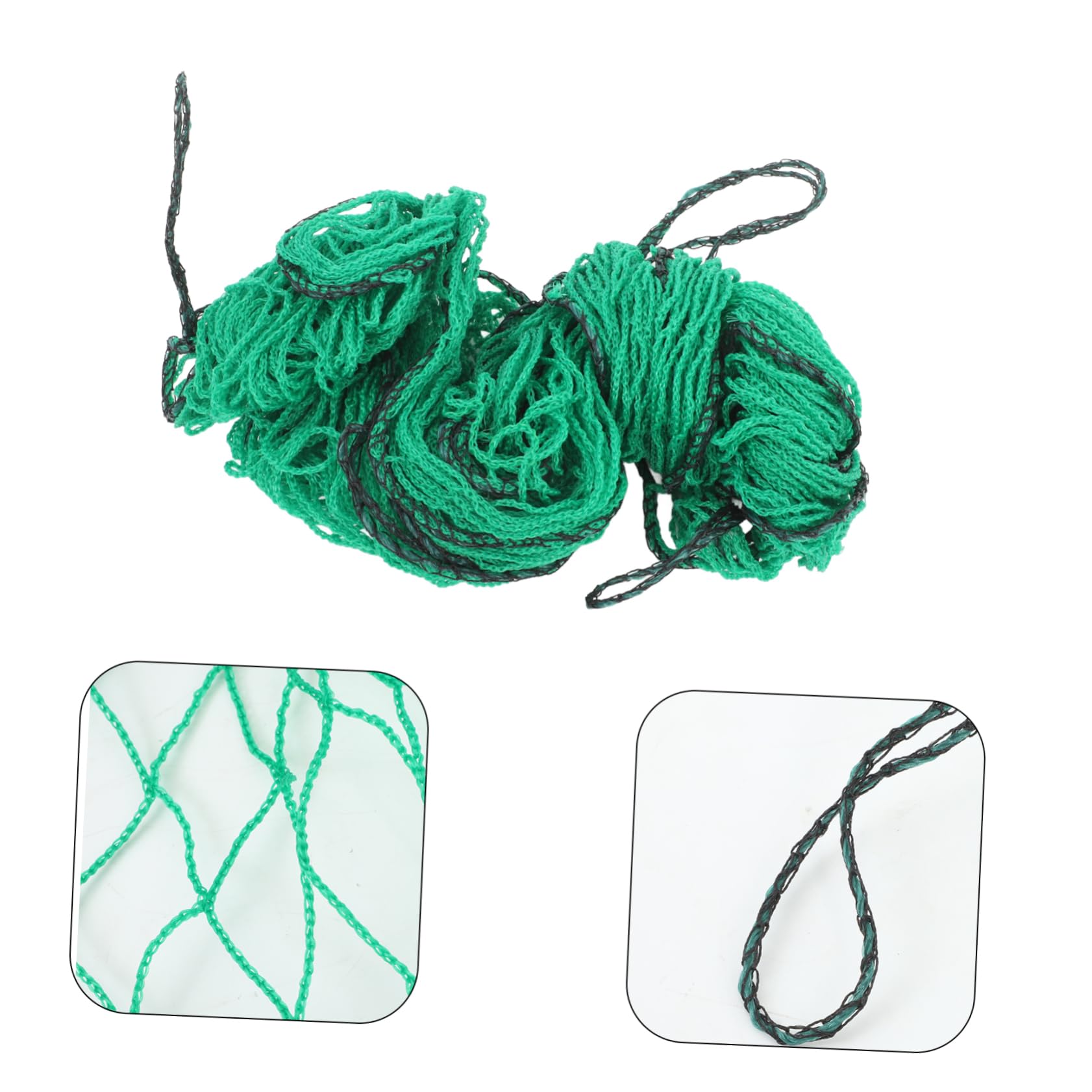 ULTECHNOVO Filet de Chargement Élastique pour Remorque, Filet de Sécurité Vert en PVC, Installation Rapide, pour Déménagement et Camping
