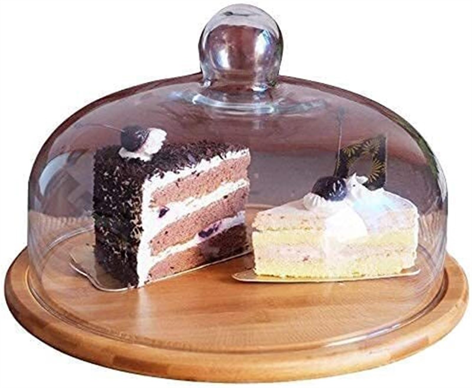 TYUHDUYUR Cake Stand Set Household Cake Box Restaurant Cheese Dessert Dome Cake Shop Dessert Tray Storage(29 * 29 * 18CM) (One Color 29 * 29 * 18CM)