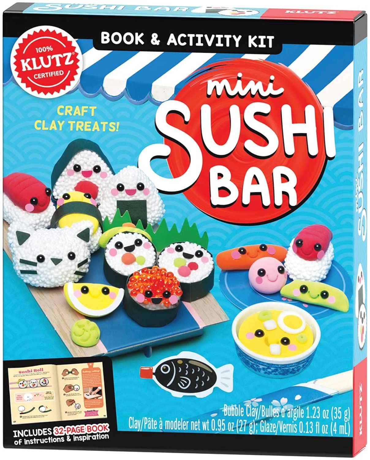 Klutz Mini Sushi Bar Hardcover – 3 August 2021