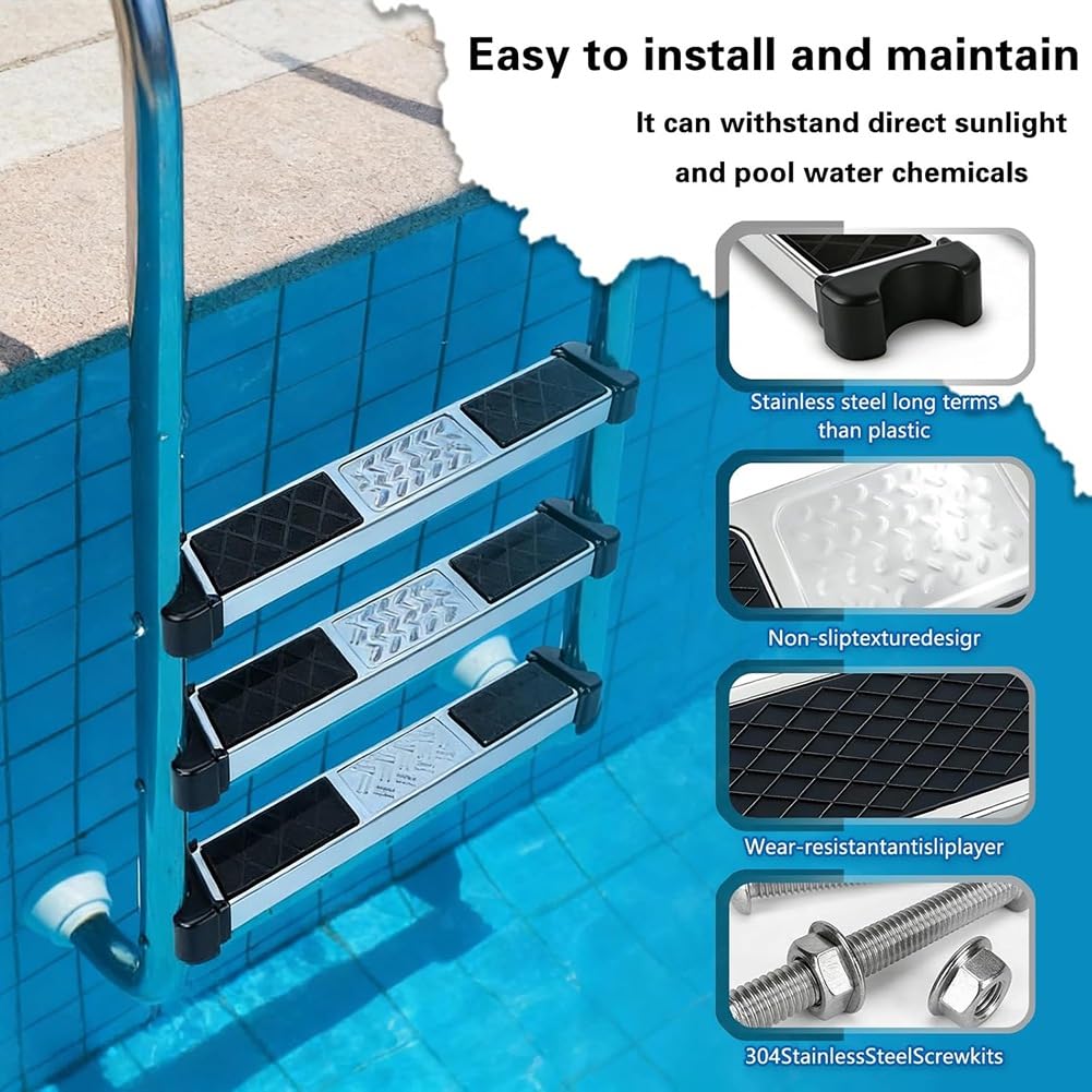 ÉchellePiscineInoxydable ConceptionPlusLarge Securite Etanche