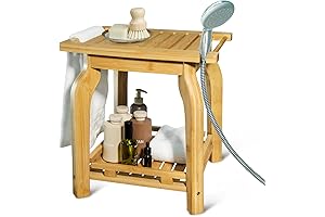 2-Tier Bamboo Shower Seat: The Ultimate Upgrade for Your Shower