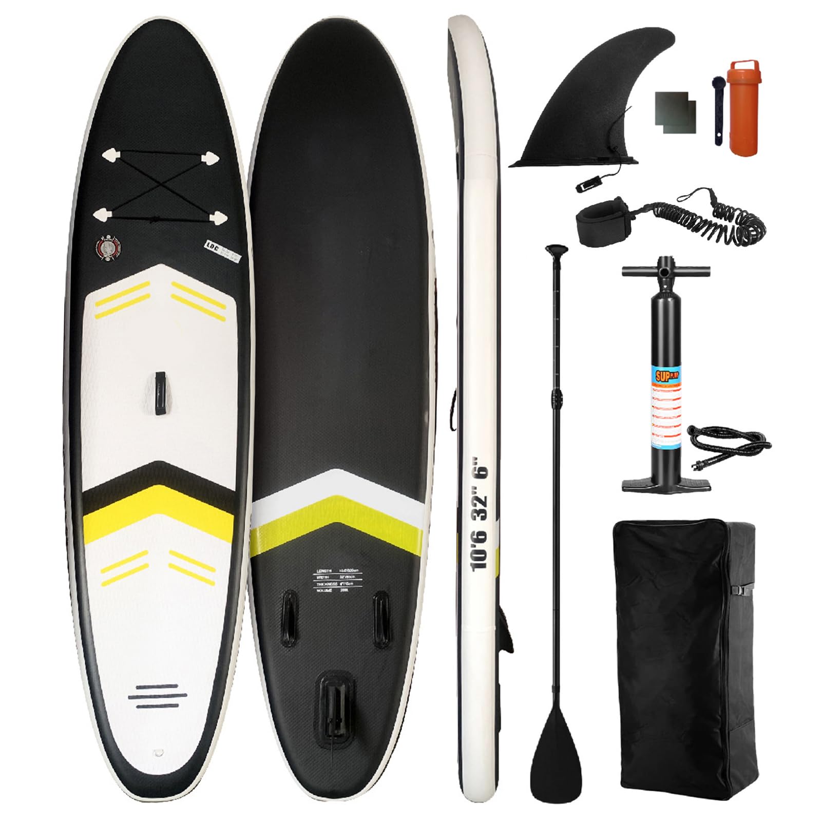 Tabla de Paddle Inflable para Playa, esquí acuático, Tabla de Paddle Surf con Bolsa de Almacenamiento.