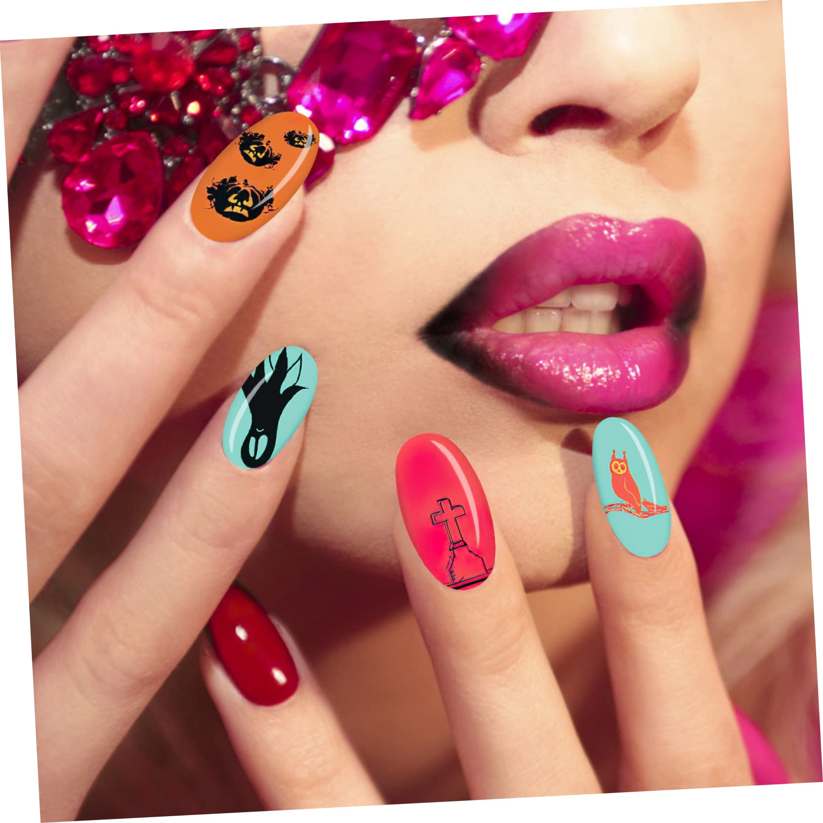 10hojas Placas De Estampación Para Uñas De Halloween Kit De Estampado De Temáticos Para Decoración De Manicura y Celebraciones De