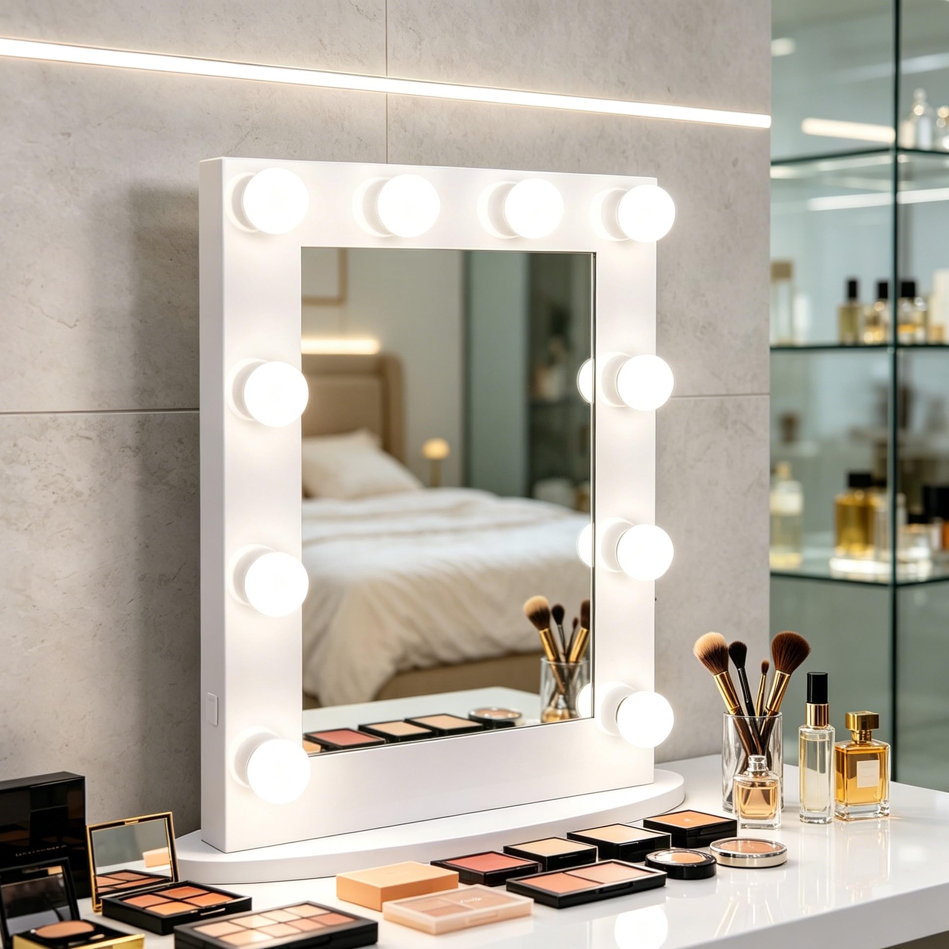 Amazon.com - ZENY Hollywood Vanity Mirror with Lights, 10 Dimmable