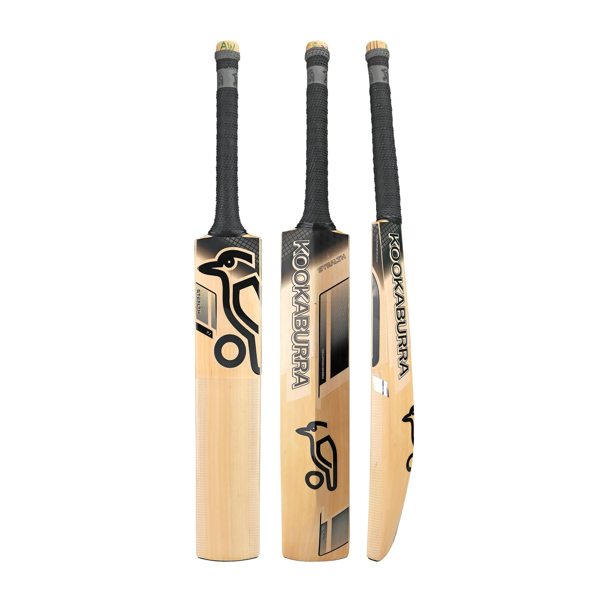 Kookaburra Stealth 7.1 Cricketschläger, Größe H, Harrow, Schwarz