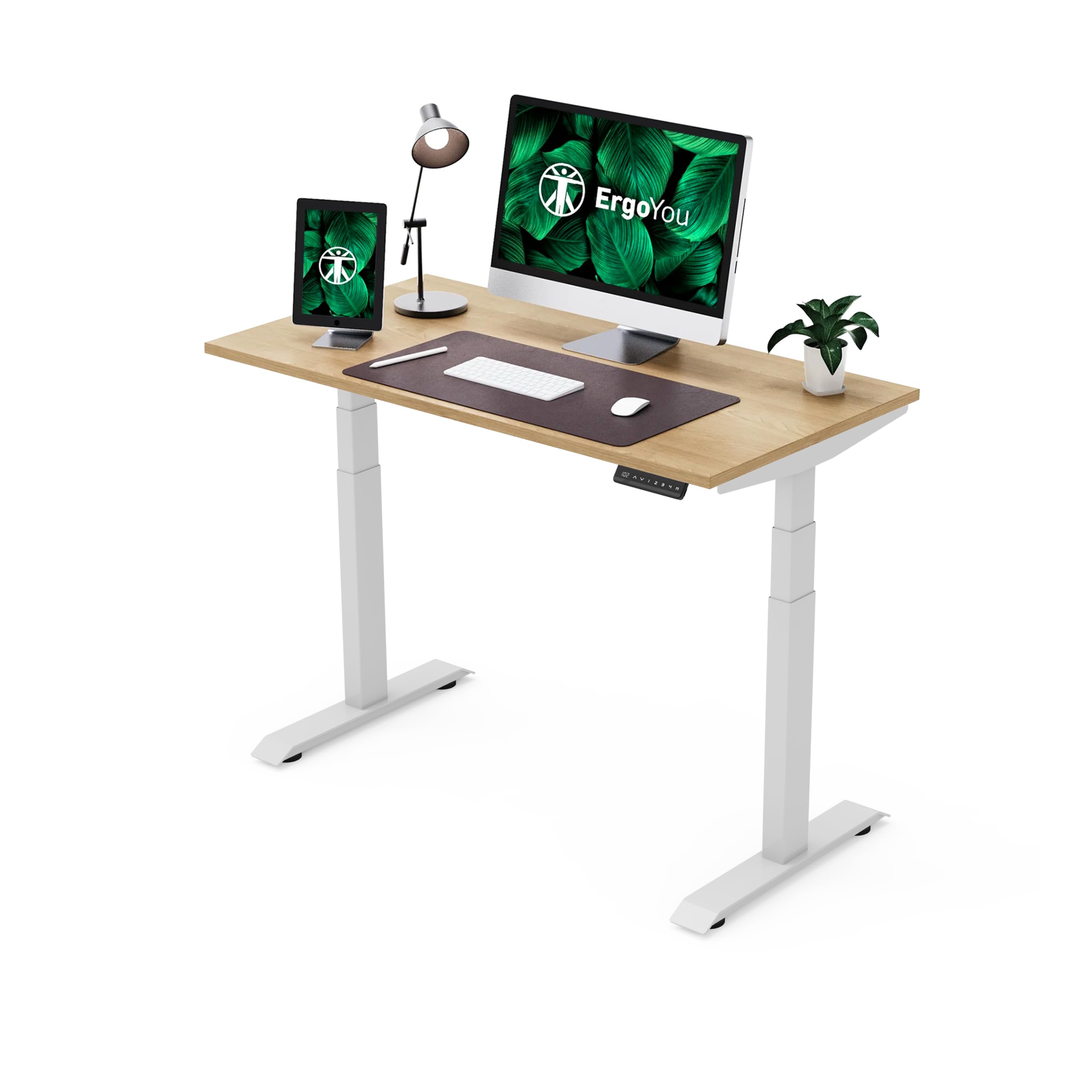 ErgoYou Premium Laminated Electric Height Adjustable Table Heavy Duty-Dual Motor 3 Stage-150 Kgs Max Weight Capacity-E3 Series-Ergonomic Sit Stand Desk-47 X 23.5 Inches-Maple Laminate Table Top (B0CFK5WZT9) Amazon Price History, Amazon Price Tracker