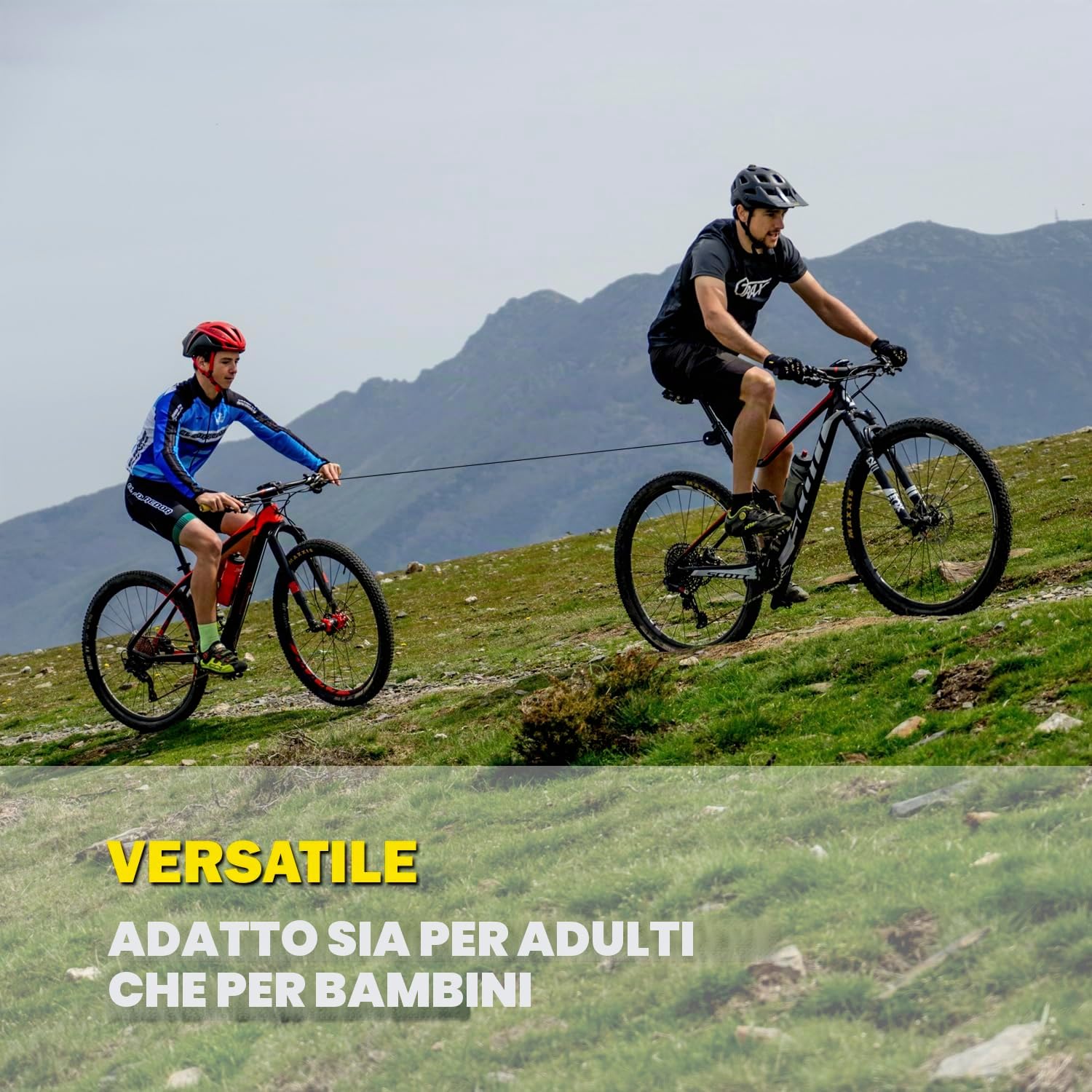 Trax Pro Autoretrattile Sistema di Traino per Bicicletta 130 kg