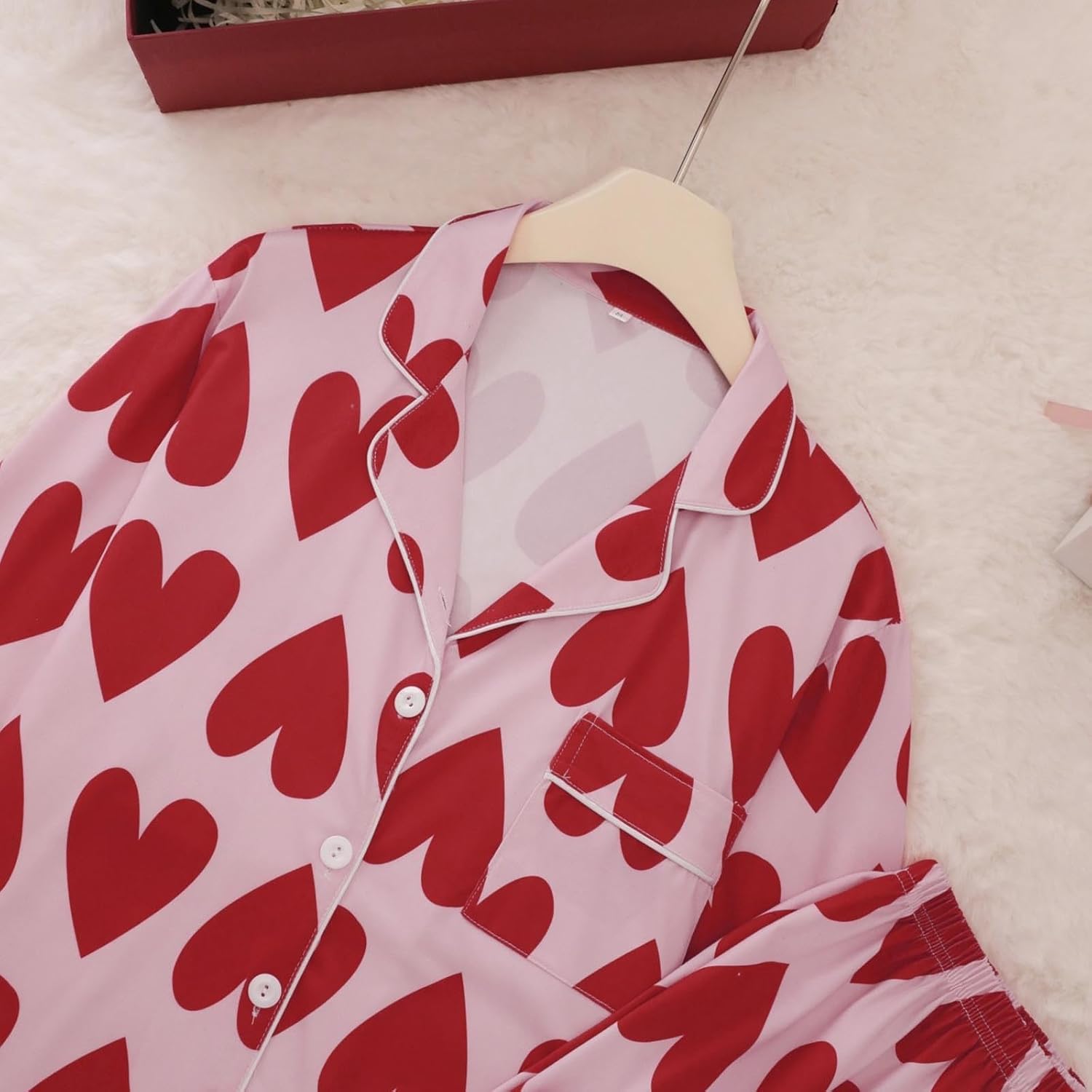 Womens Pajamas Sets,Pajamas Women Long Sleeve Cute Printed 2 Piece Outfits | Women'S Button-Up Pajama Sets Button Up 2 Pieces Shirt With Pants Fall Winter Wedding Party Clothing Womens Pajamas Sets Pink