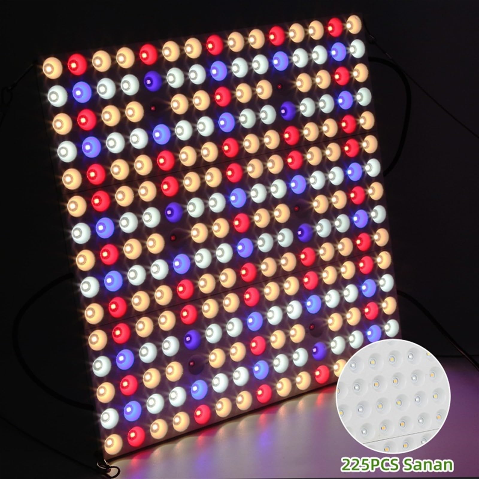 Dimmbares LED-Wachstumslicht, Vollspektrum, 750 W, mit Timer, for Innenzelt, Garten, Hydrokultur, Sämling, Gemüse, Blüte, Pflanze, Aquariumlampe,Energiesparend(200W DC 12V)