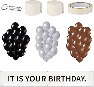 50 PCS It Is Your Birthday Banner Set, The Office Merchandise Vinyl Bann...