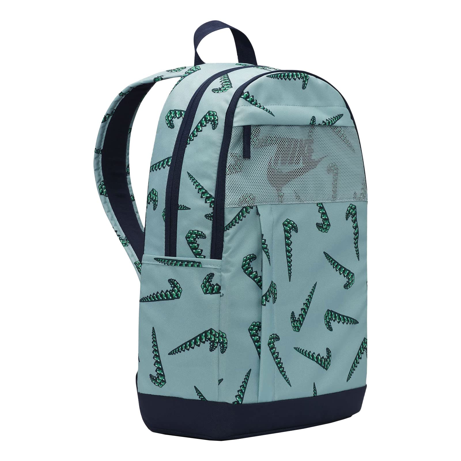 Nike Rucksack für Sport Freizeit Reise Schule Outdoor Backpack, Farbe:Grün, Artikel:-451 obsidian/obsidian/obsidian