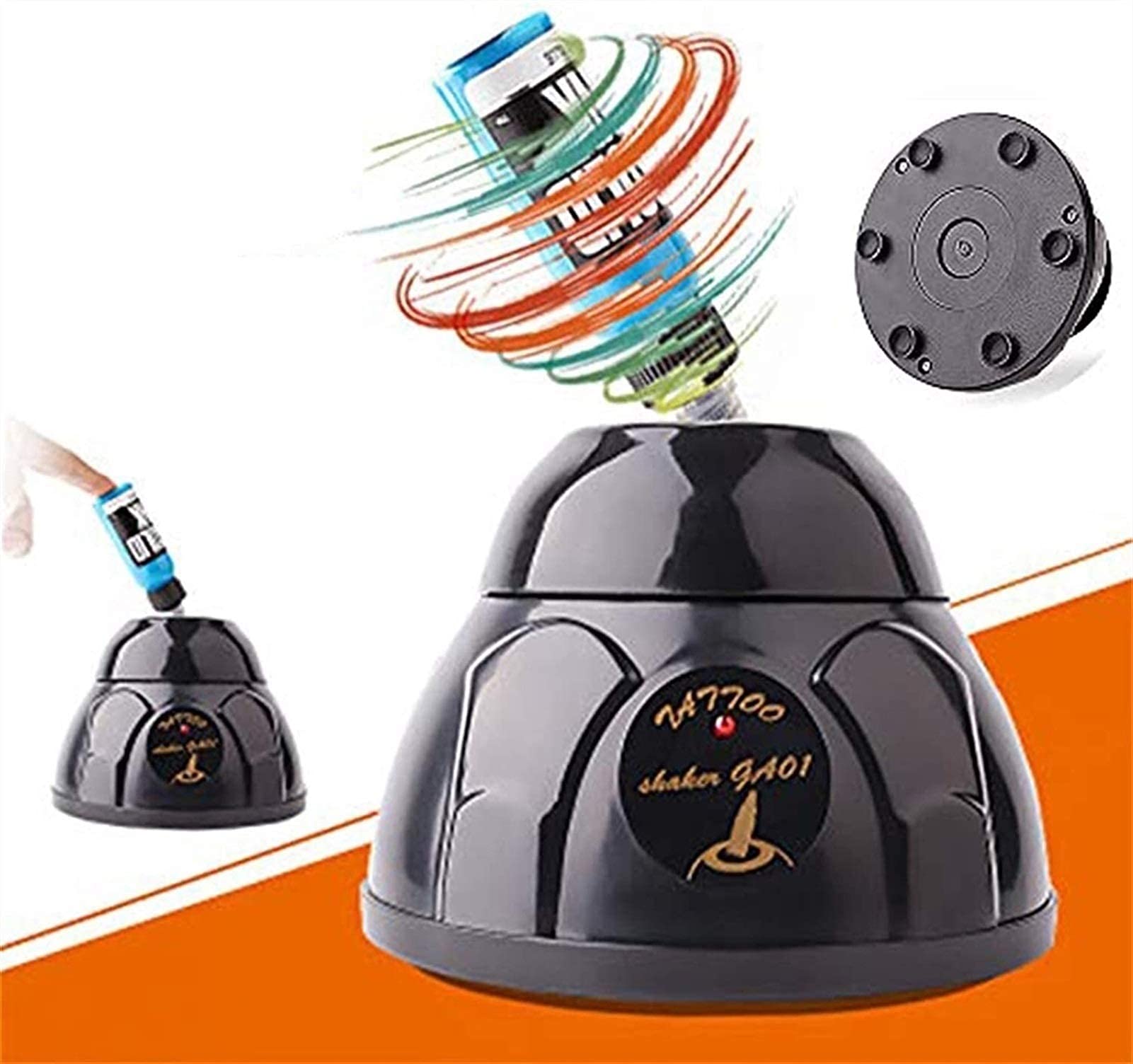 FAXIOAWA Mini Mezclador Vortex, agitador Mezclador de Pintura en Modo táctil de Laboratorio de 30ml y 5200 RPM para Tubos de ensayo de Laboratorio