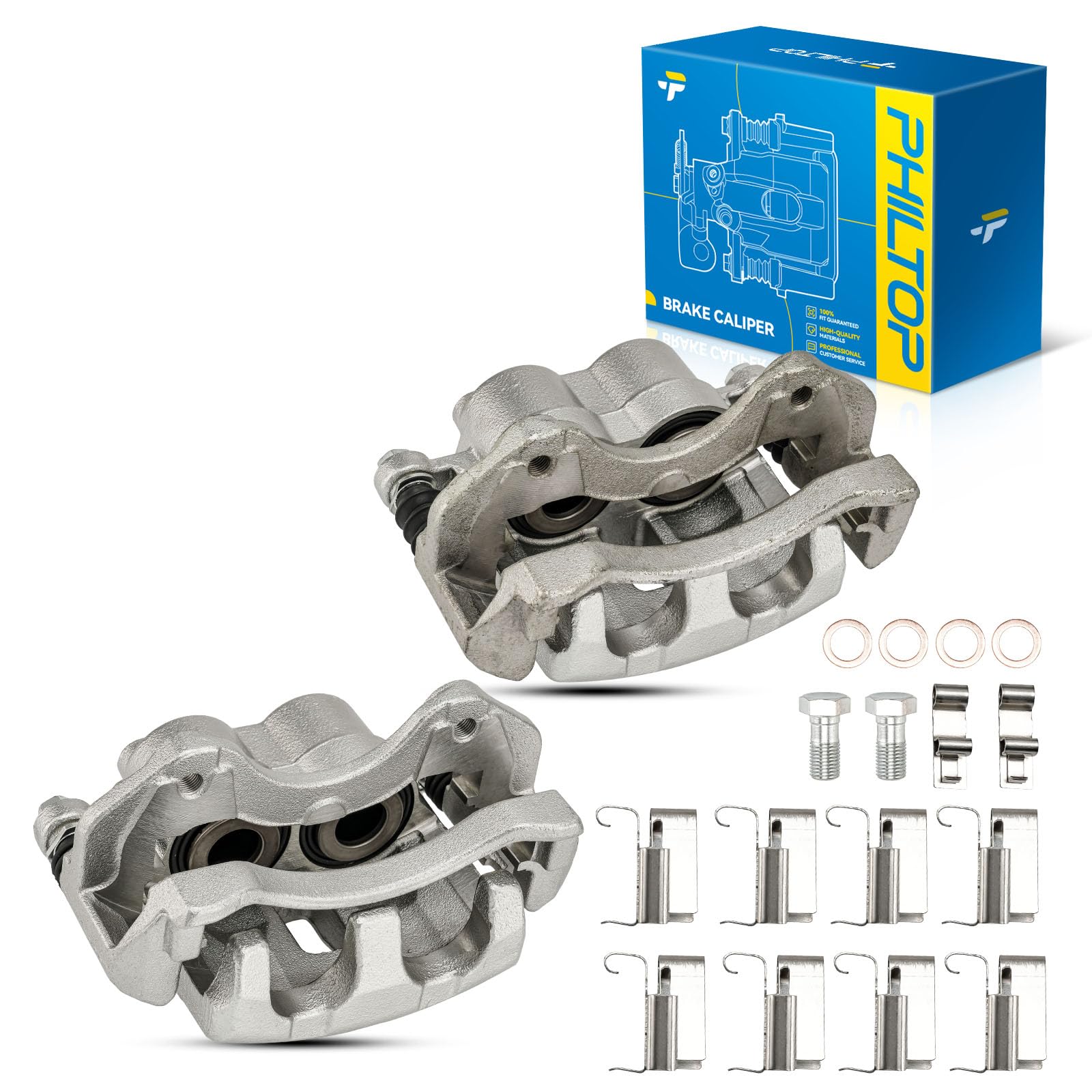 PHILTOP Front Brake Caliper w/o Pads Fit for 1999-2004 Grand Cherokee