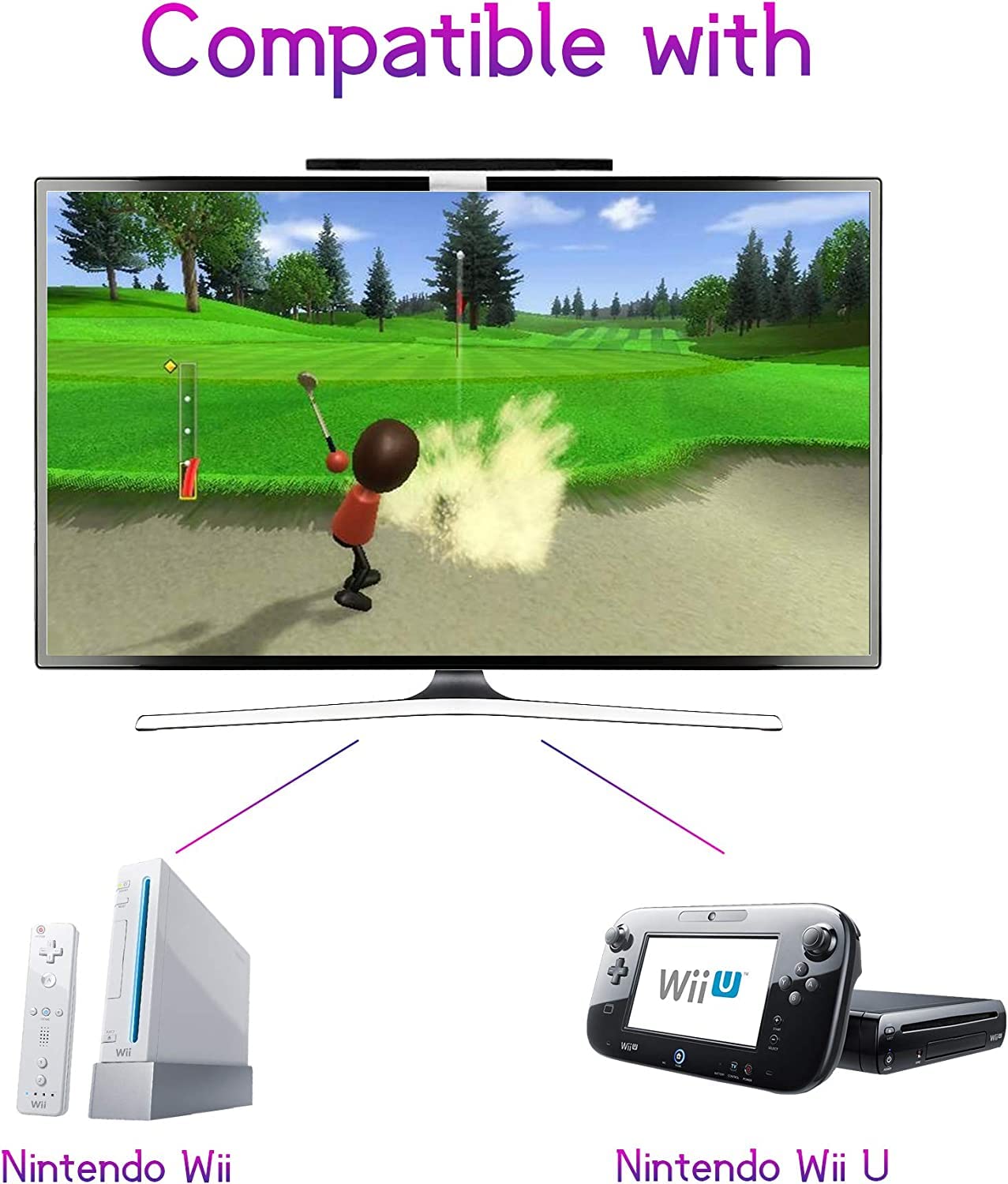 CABLEPELADO Barra Sensor Infrarrojos | Sensor para Nintendo Wii y Wii Mini