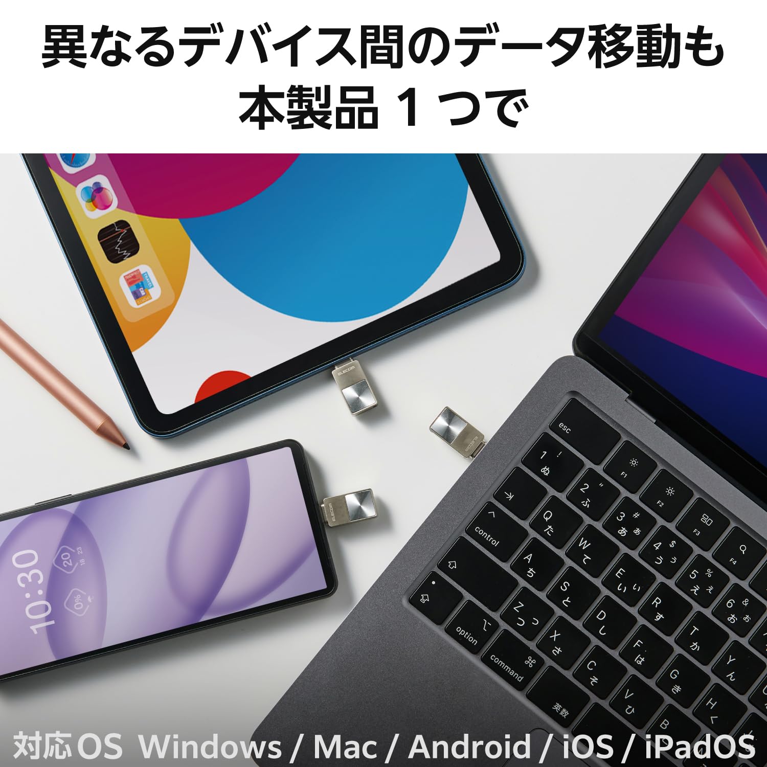 Amazon | エレコム USBメモリ 128GB USB 5Gbps Type-C スマホ向け 