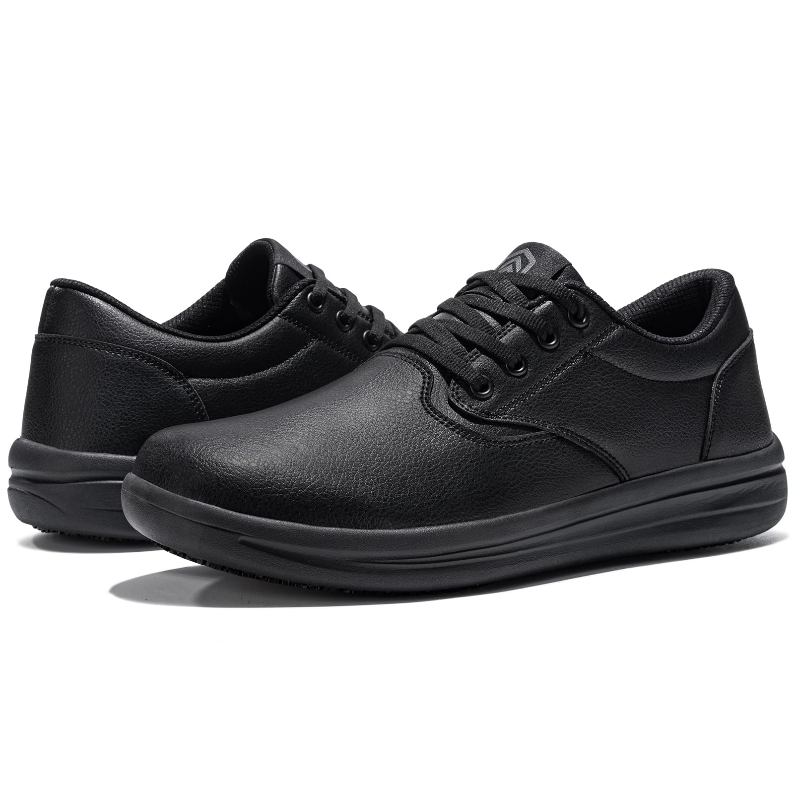 LARNMERN Zapatos de trabajo antideslizantes para hombre, impermeables, para
