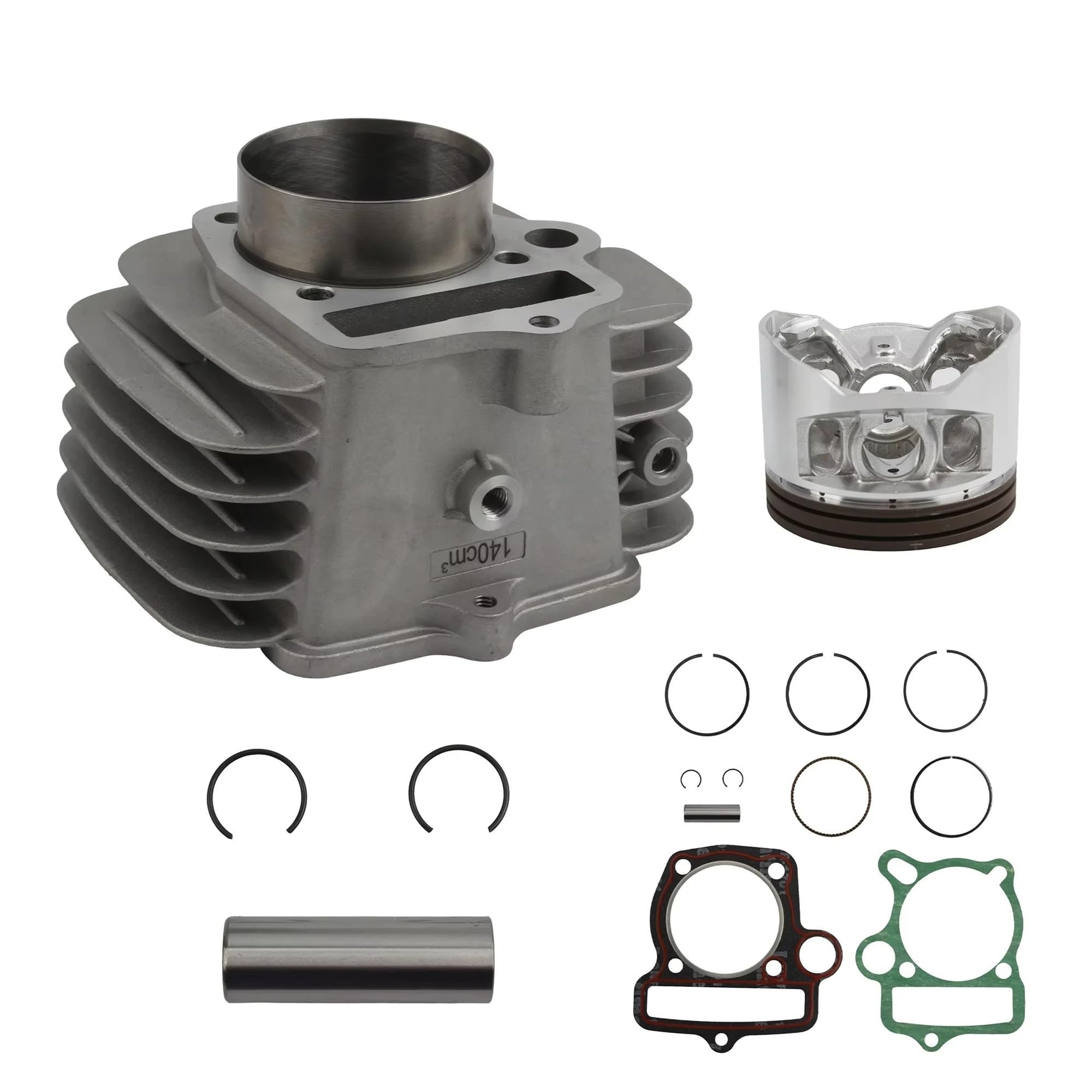 Kit De Cilindro Para YinXiang Para YX 140 140cc Motor Horizontal Pit Bike Piezas De ATV Cilindro Motocicleta 56mm Diámetro Cuerpo Pistón Anillo Kit Junta Pistón(101)