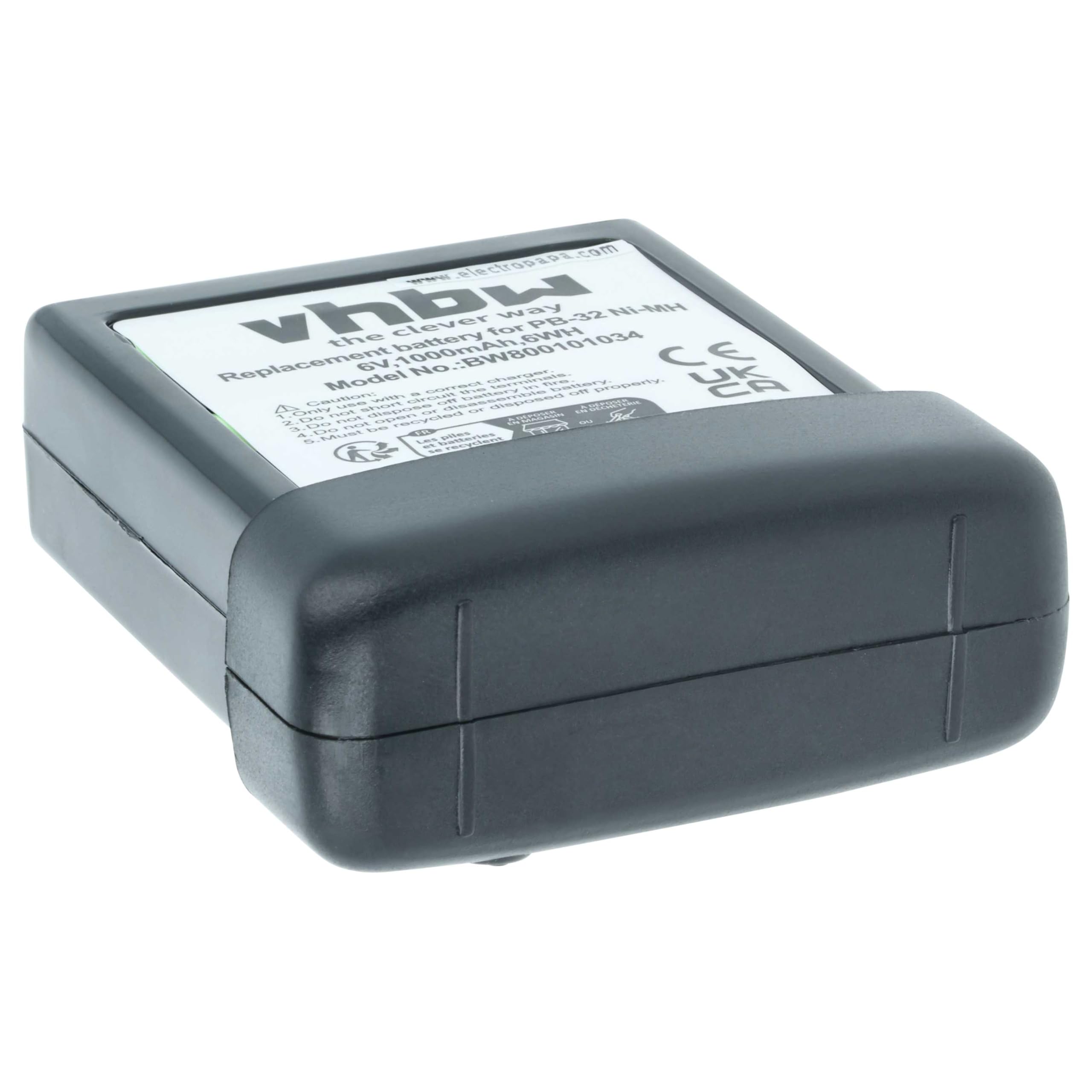 Bateria (1000 mAh 9,6 V) nadaje się do wymiany KENWOOD PB-34