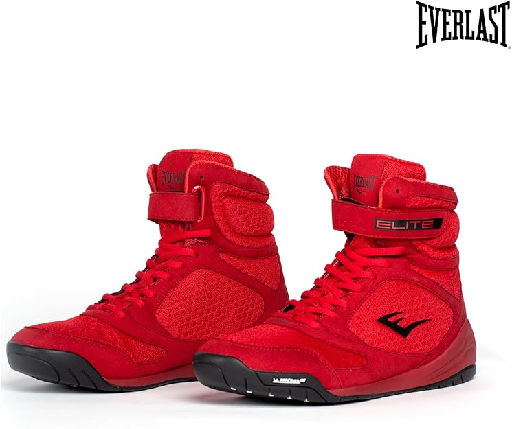 Everlast Elite V2 Boxing Shoes: Your Ultimate Training Companion for  Excellence and Durability Boxing Shoes, Elite 2 Shoes, Training Footwear,  Red, 7 : Amazon.sg: Fashion