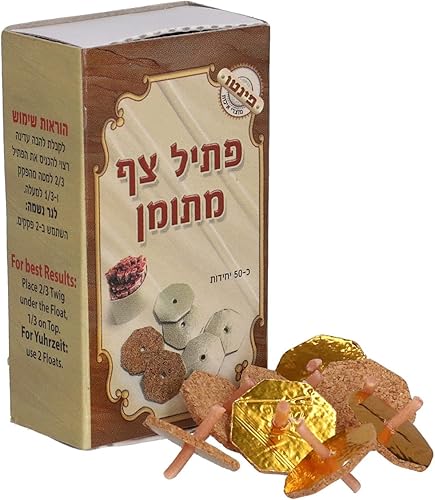 Mechas flotantes de algodón y soportes de disco de corcho para tazas de aceite (octágono medio)