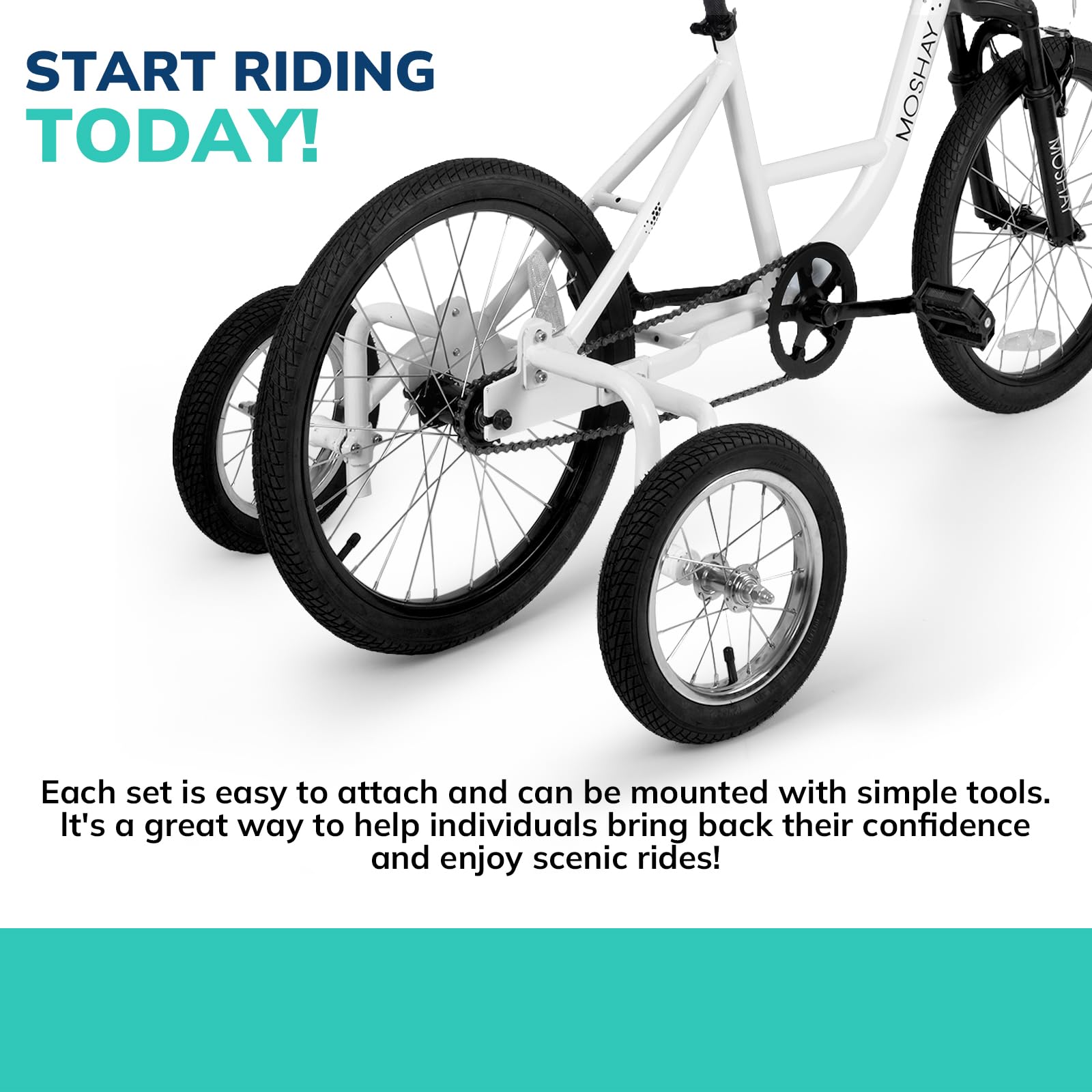 MOSHAY 20" Adaptive Fat Training Wheel Bike