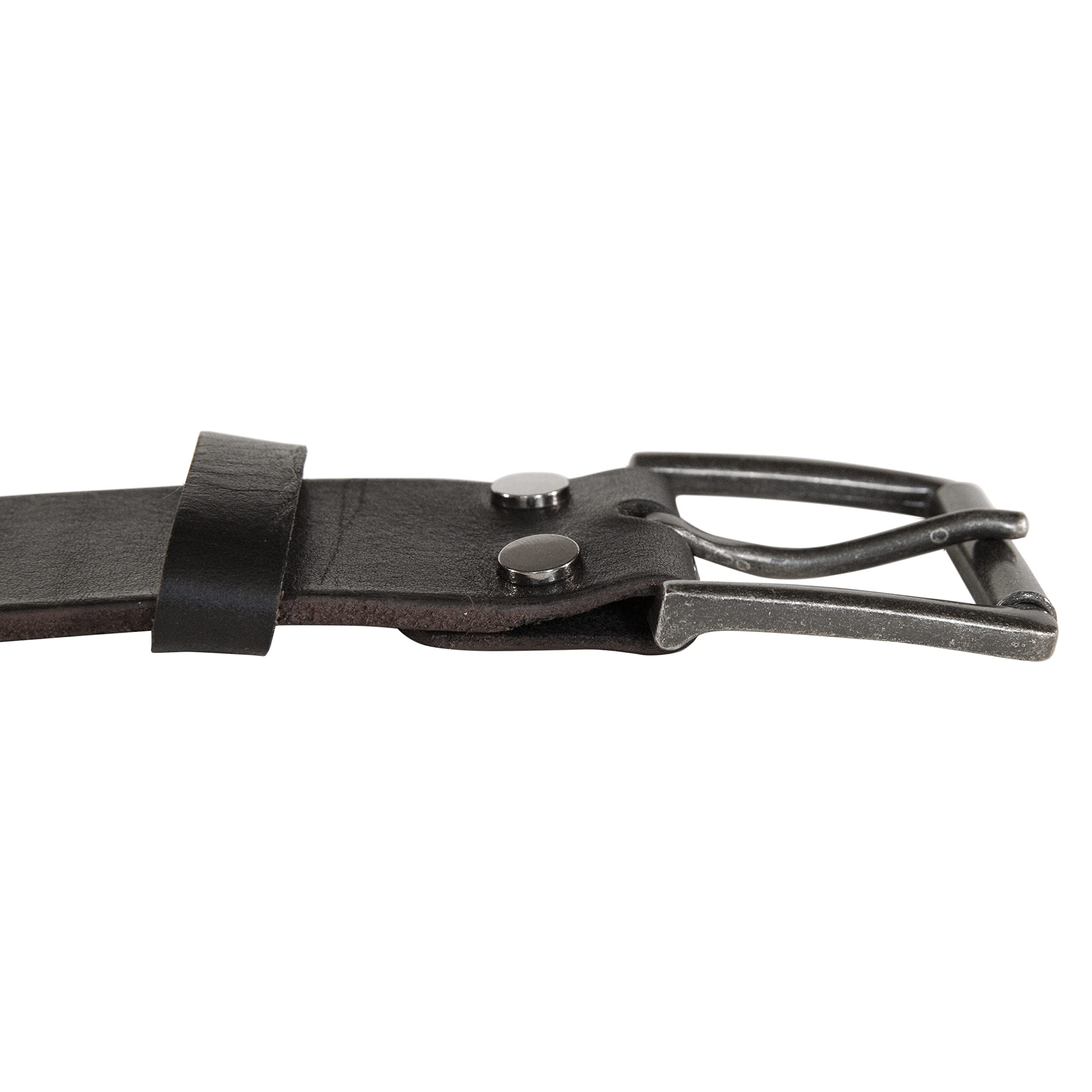 Lucky Brand Cinturón de Cuero Con Bordes de Corte Crudo Cinturón Hombre