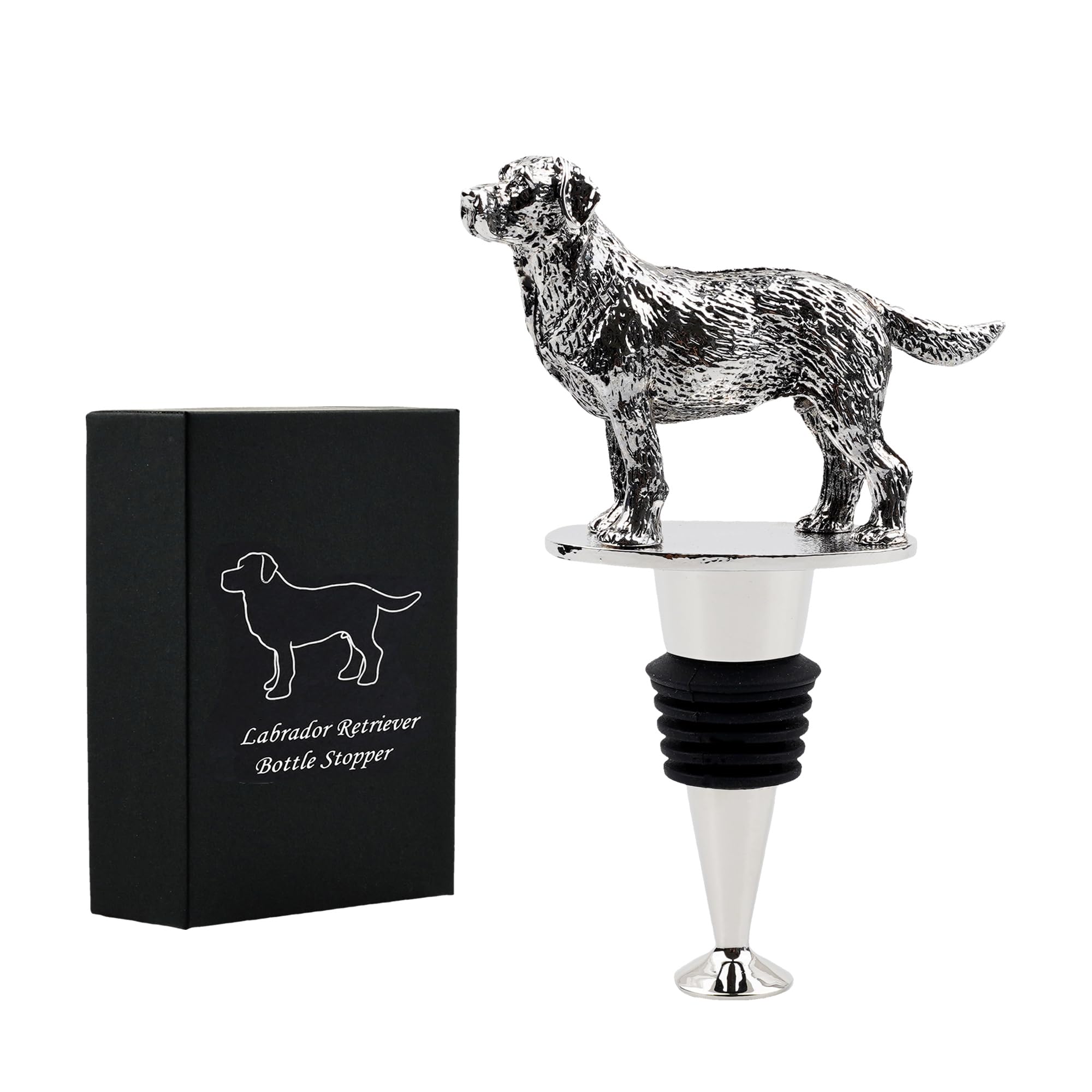 Labrador Retriever Wine Bottle Stopper, Labrador Retriever Gifts Wine Gifts Christmas Birthday Gifts for Men Women Dog Lovers, Wine Stopper for Wine