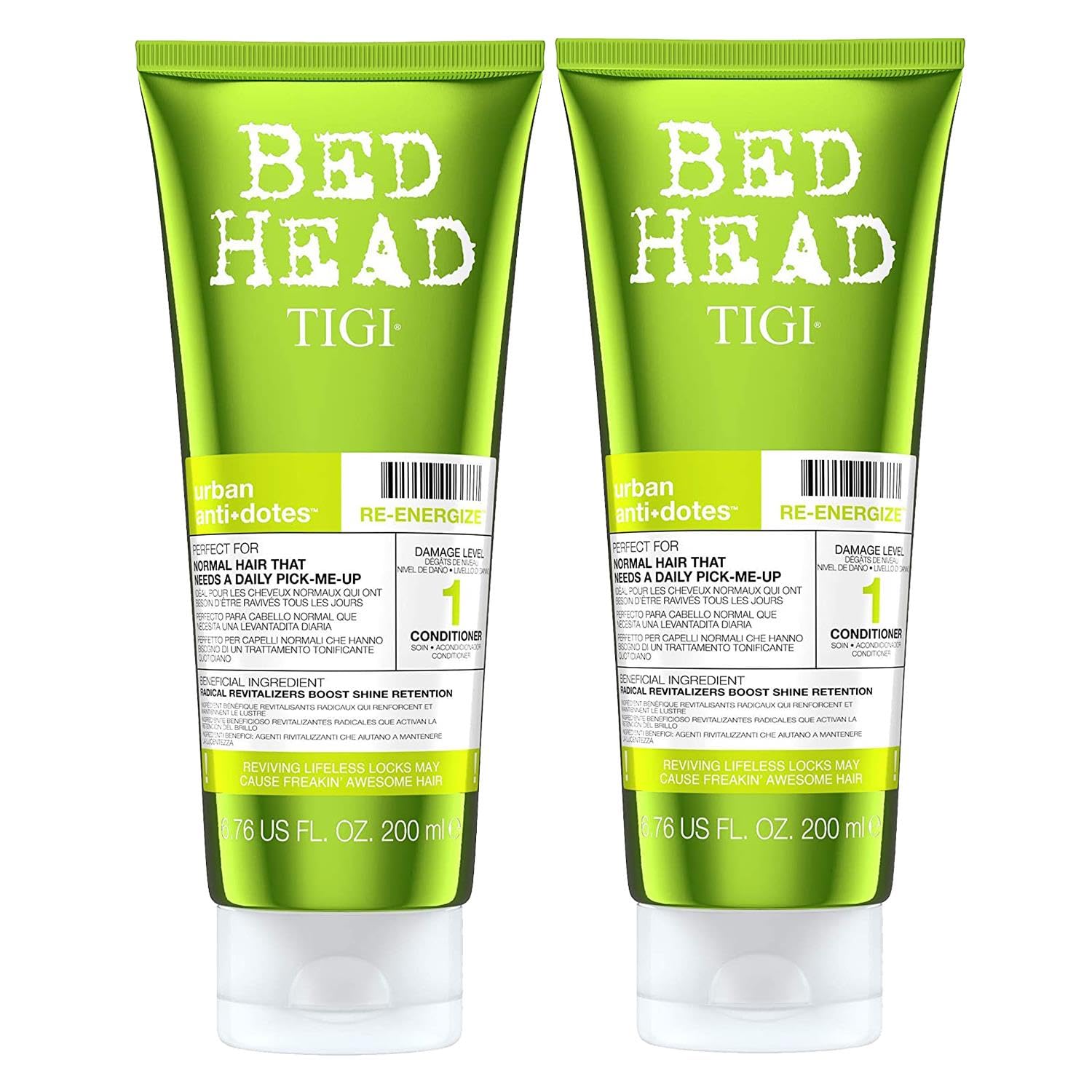 TIGIBed Head Urban Anti + dotes Re Energize Conditioner Duo Pack (2 x 200ml)