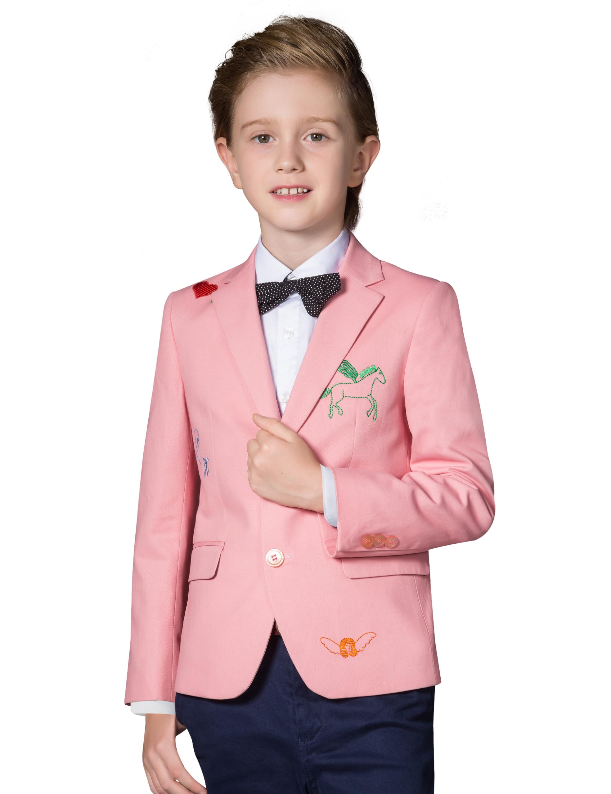 Marvelous World Boys' 2-Button Formal Slim Fit Suit Jacket