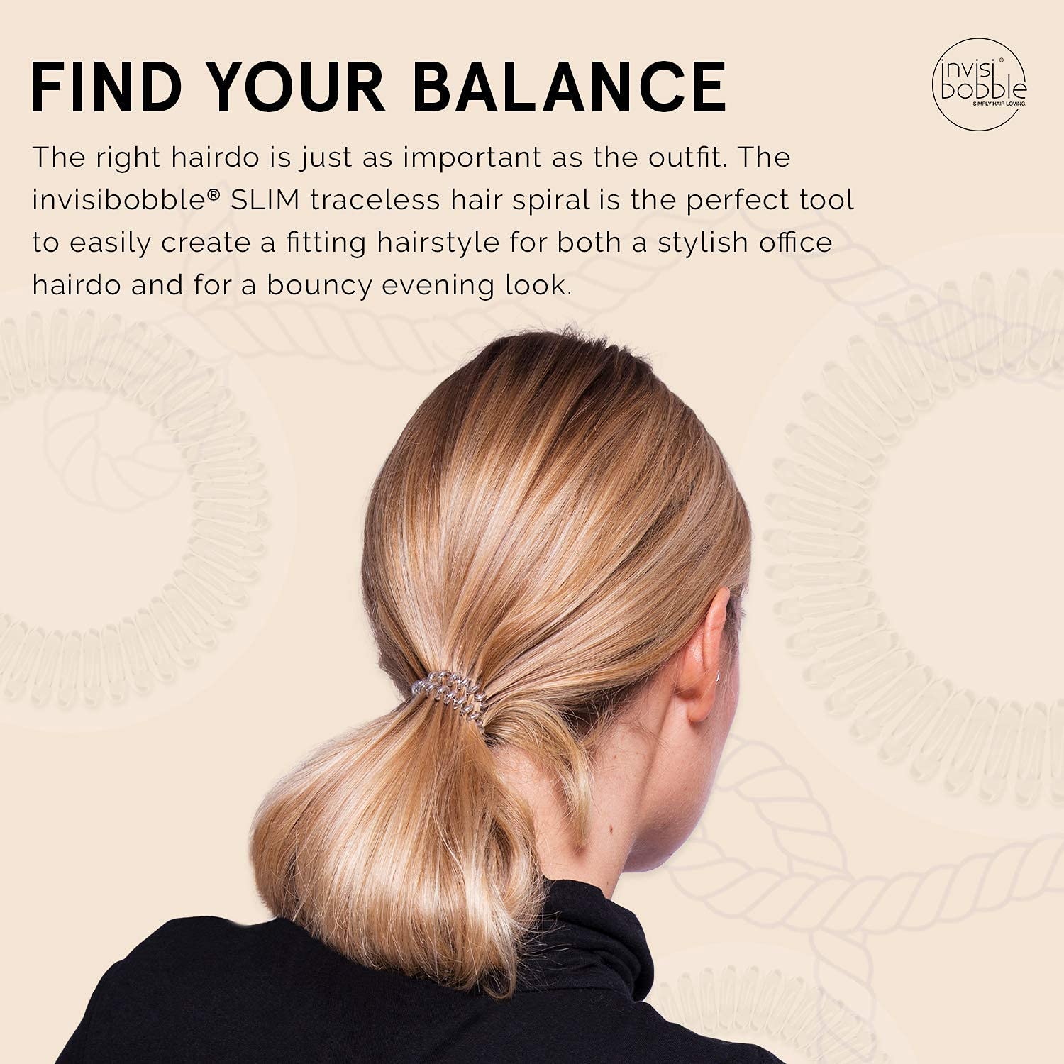invisibobble Slim Crystal Clear, 3 sztuki