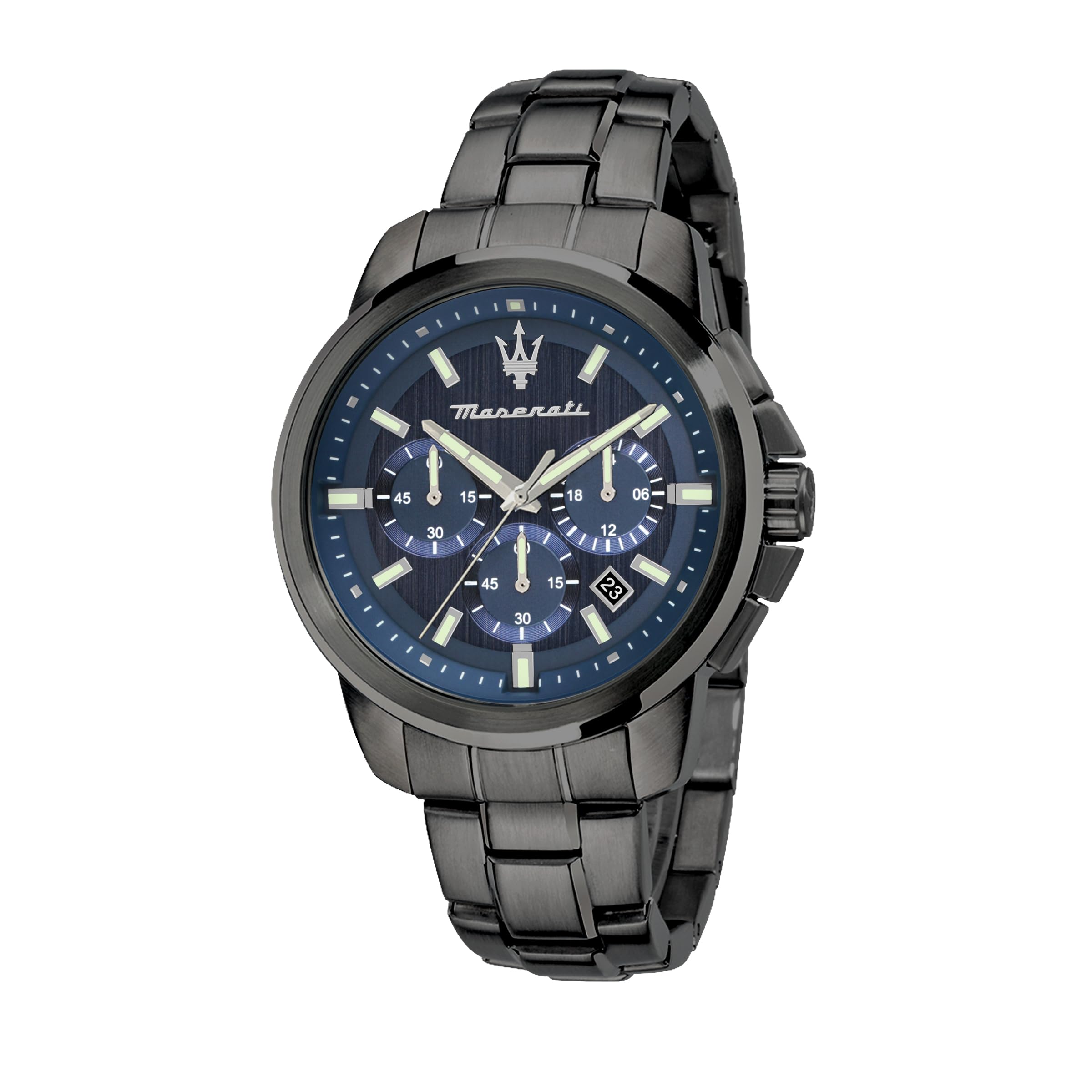 Maserati Orologio Uomo Successo Cronografo – Acciaio Inox, 44 Mm, Movimento Al Quarzo, Quadrante Sportivo, R8873621001